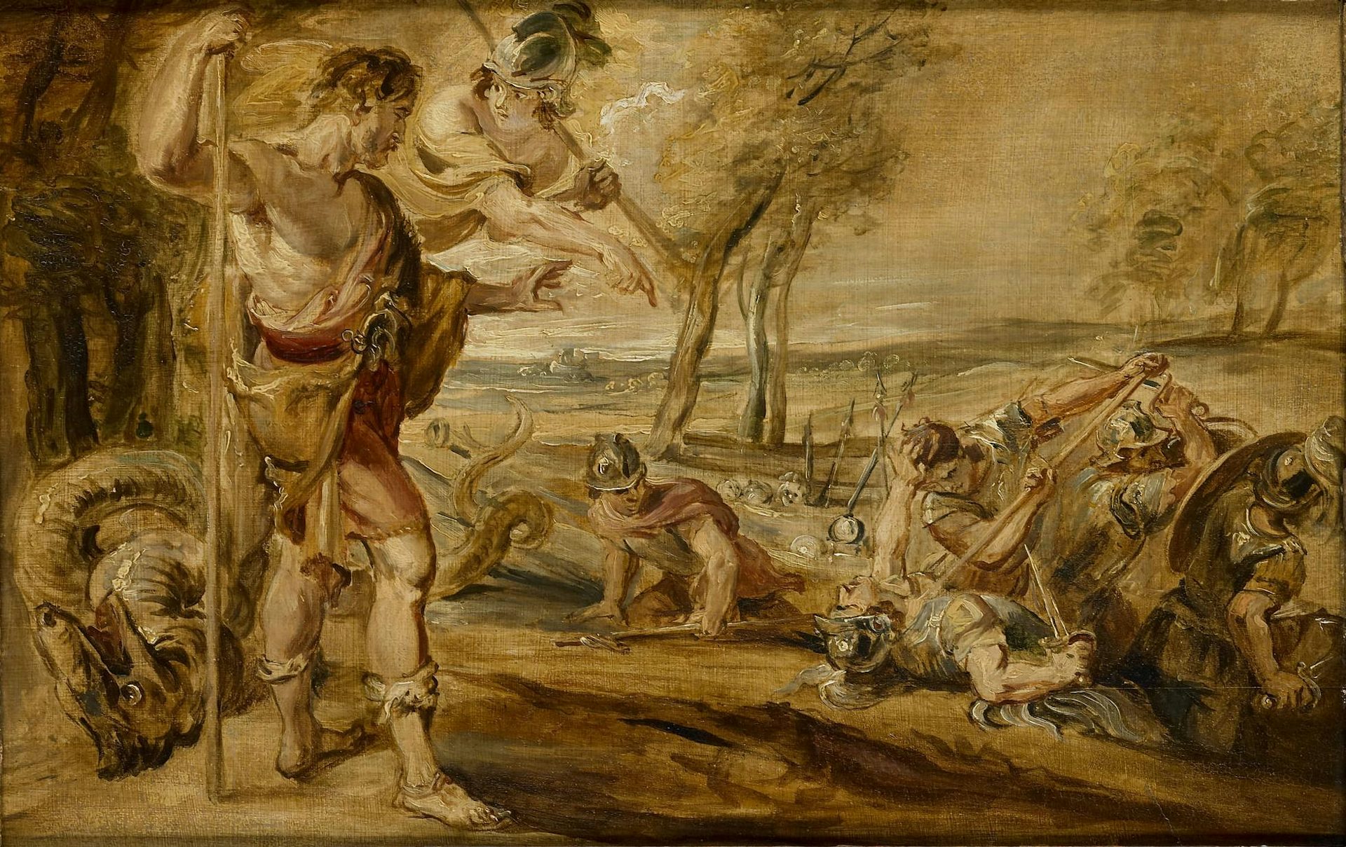 Cadmus Sowing the Dragon's Teeth by the workshop of Peter Paul Rubens