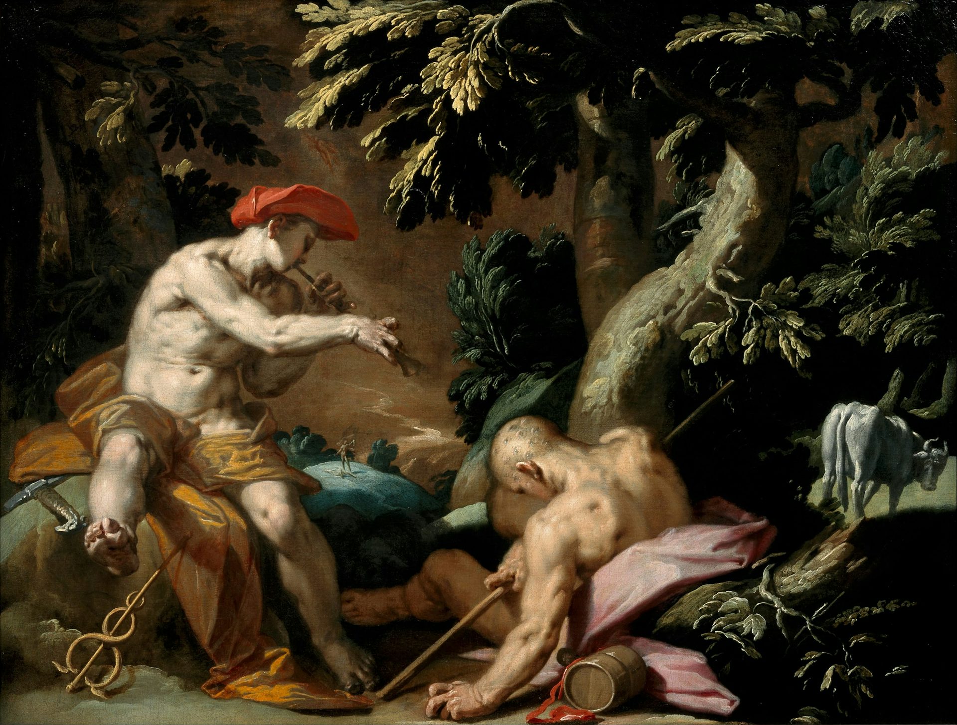 Mercury, Argus and Io by Abraham Bloemaert (ca. 1592)