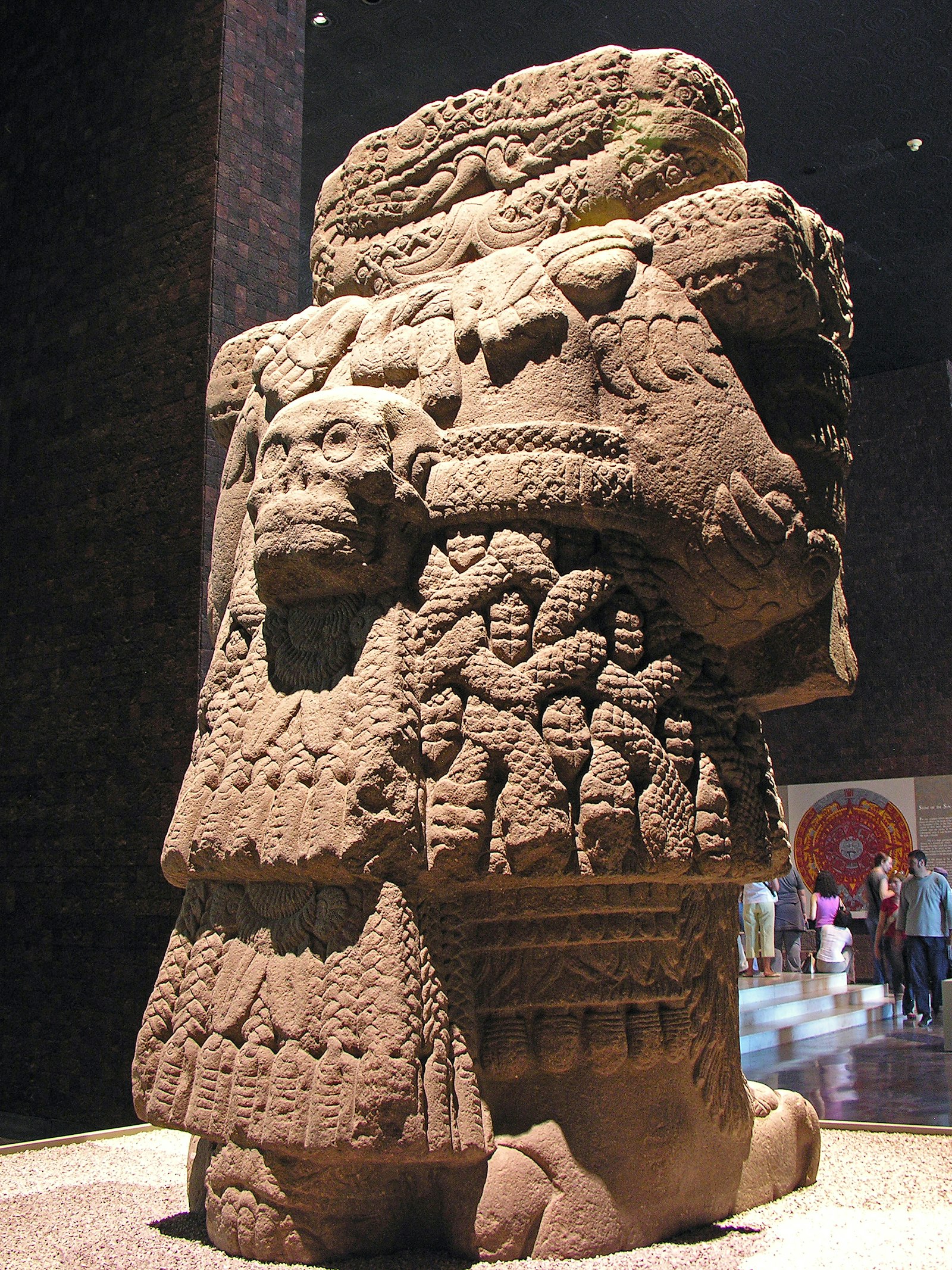 Coatlicue Sculpture National Anthropology Museum Mexico City