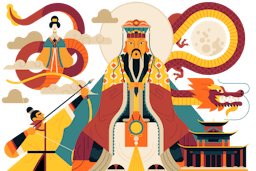 Chinese Mythology Illustration