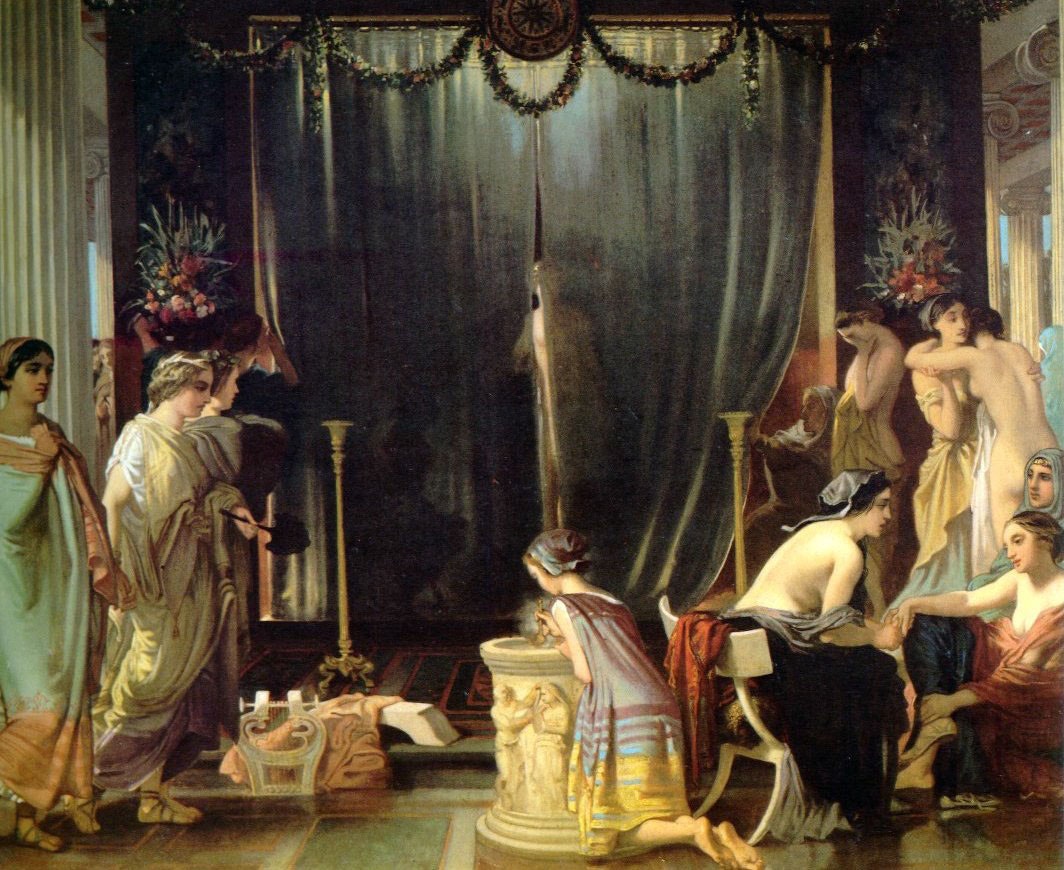 Zeuxis Choosing his Models by Victor Mottez (1858)