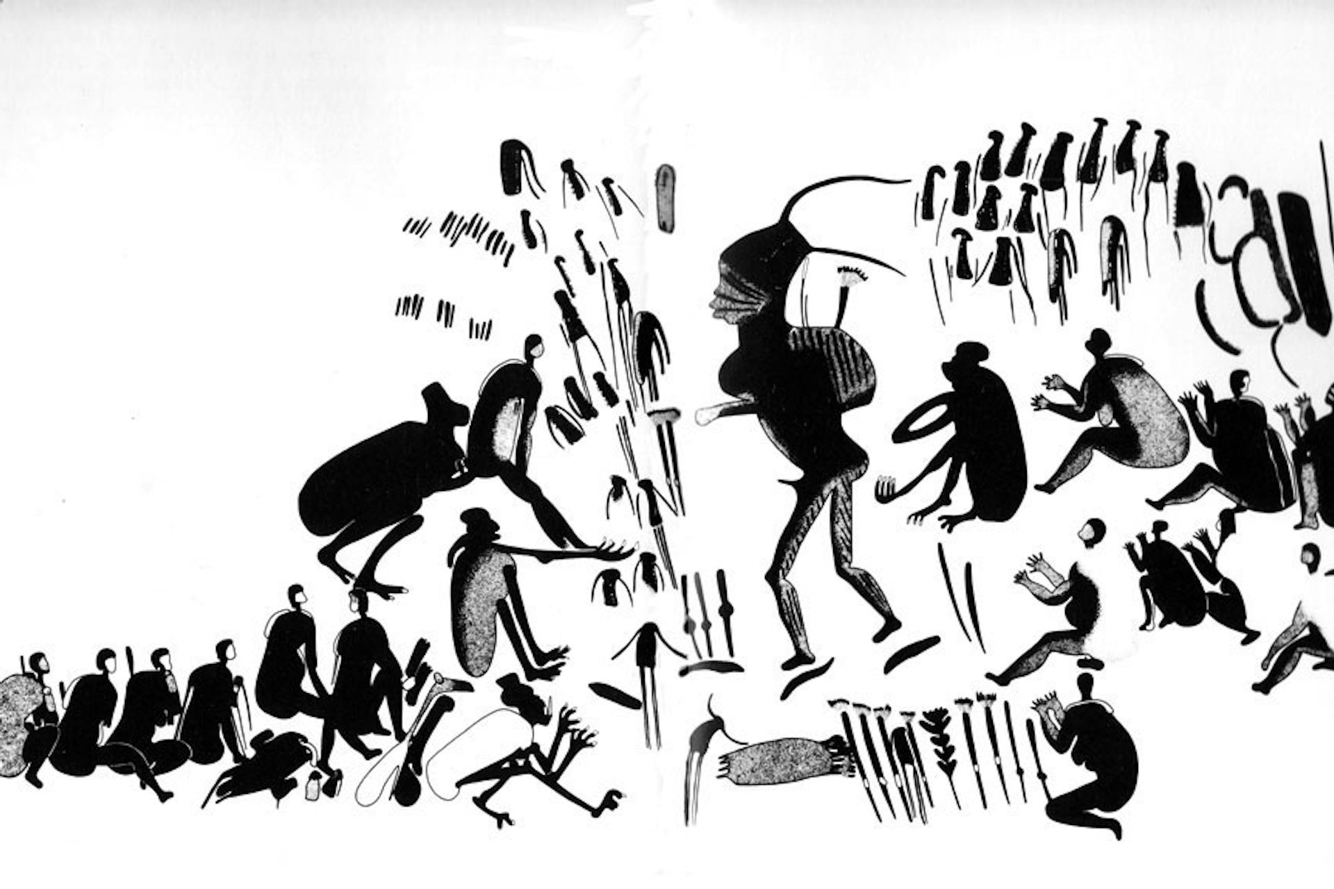 Khoisan Rock Art by unknown artist (1989).