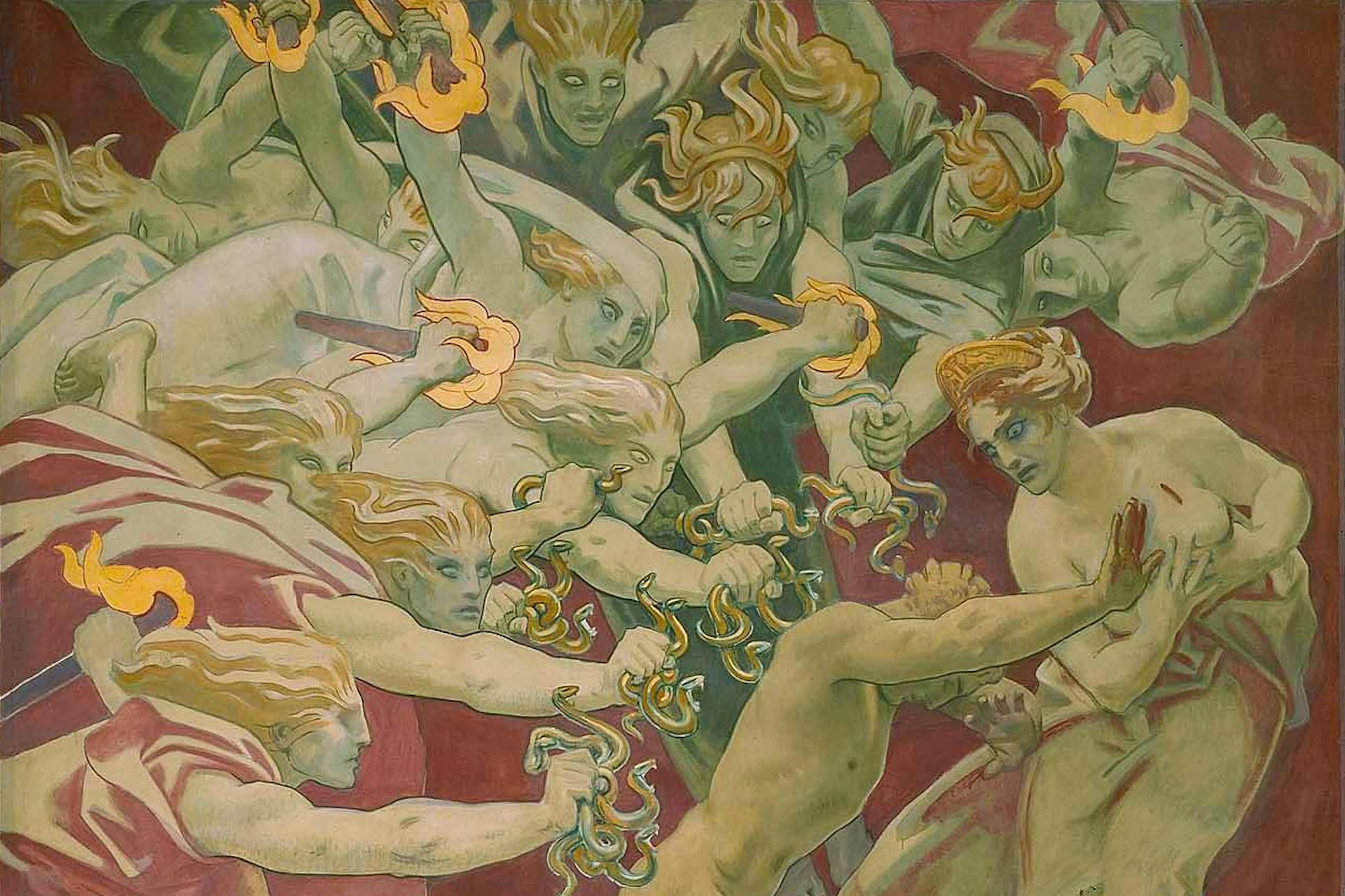 Orestes Pursued by the Furies by John Singer Sargent (1921)