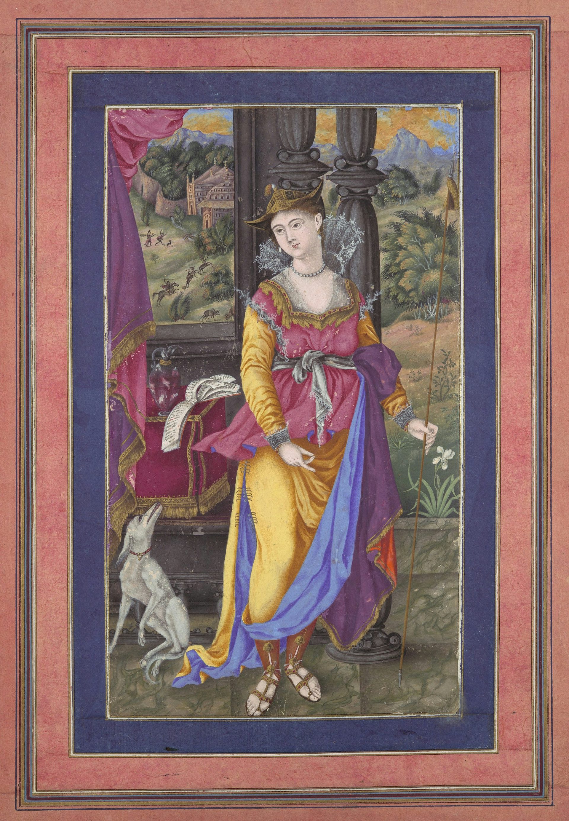 Diana Goddess of the Hunt Indian Manuscript Painting The Met