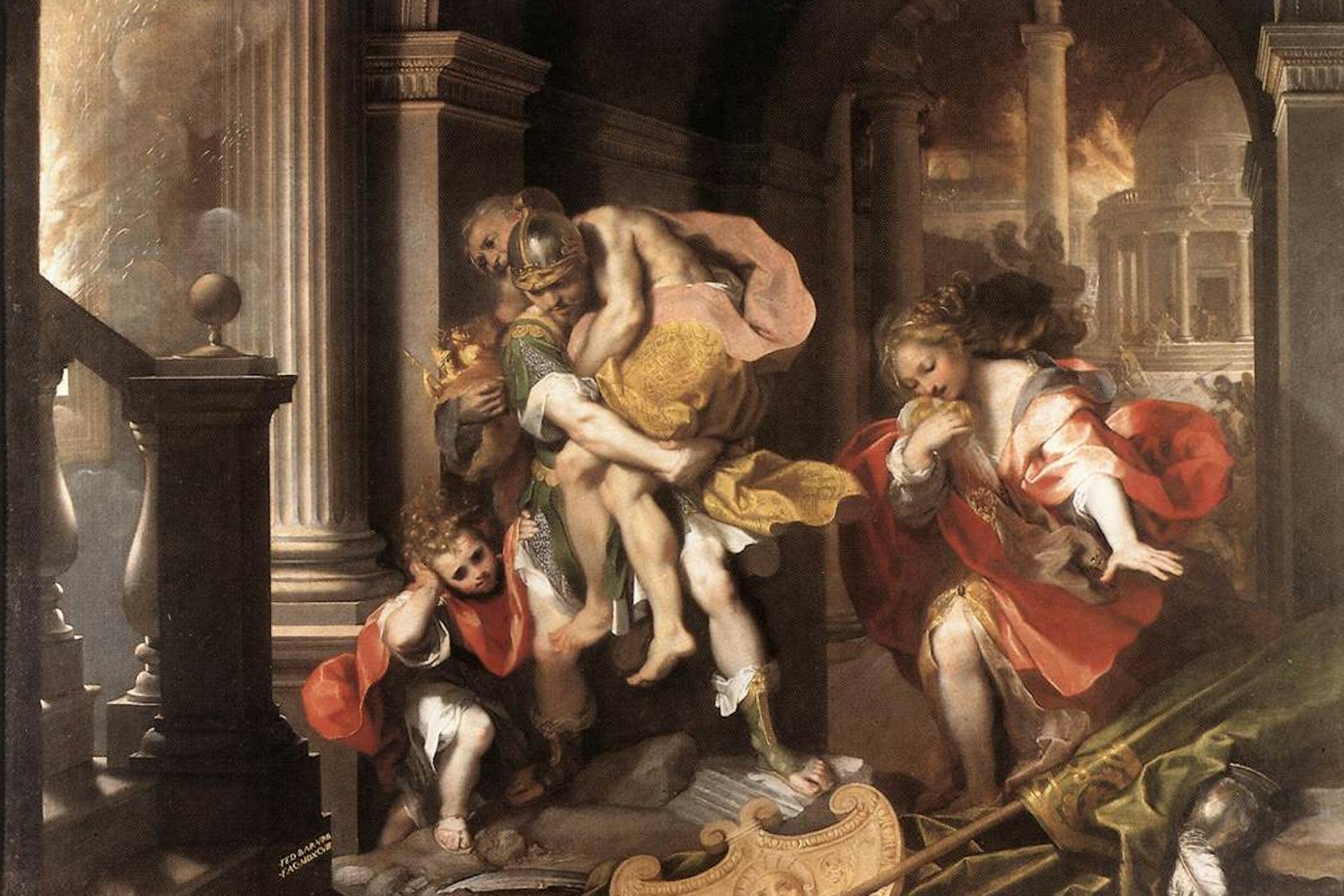 Aeneas' Flight from Troy by Federico Barocci