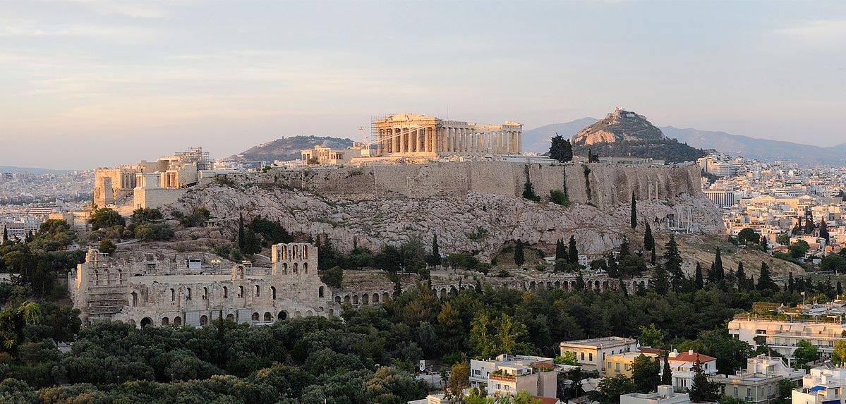 View of the Acropolis Athens