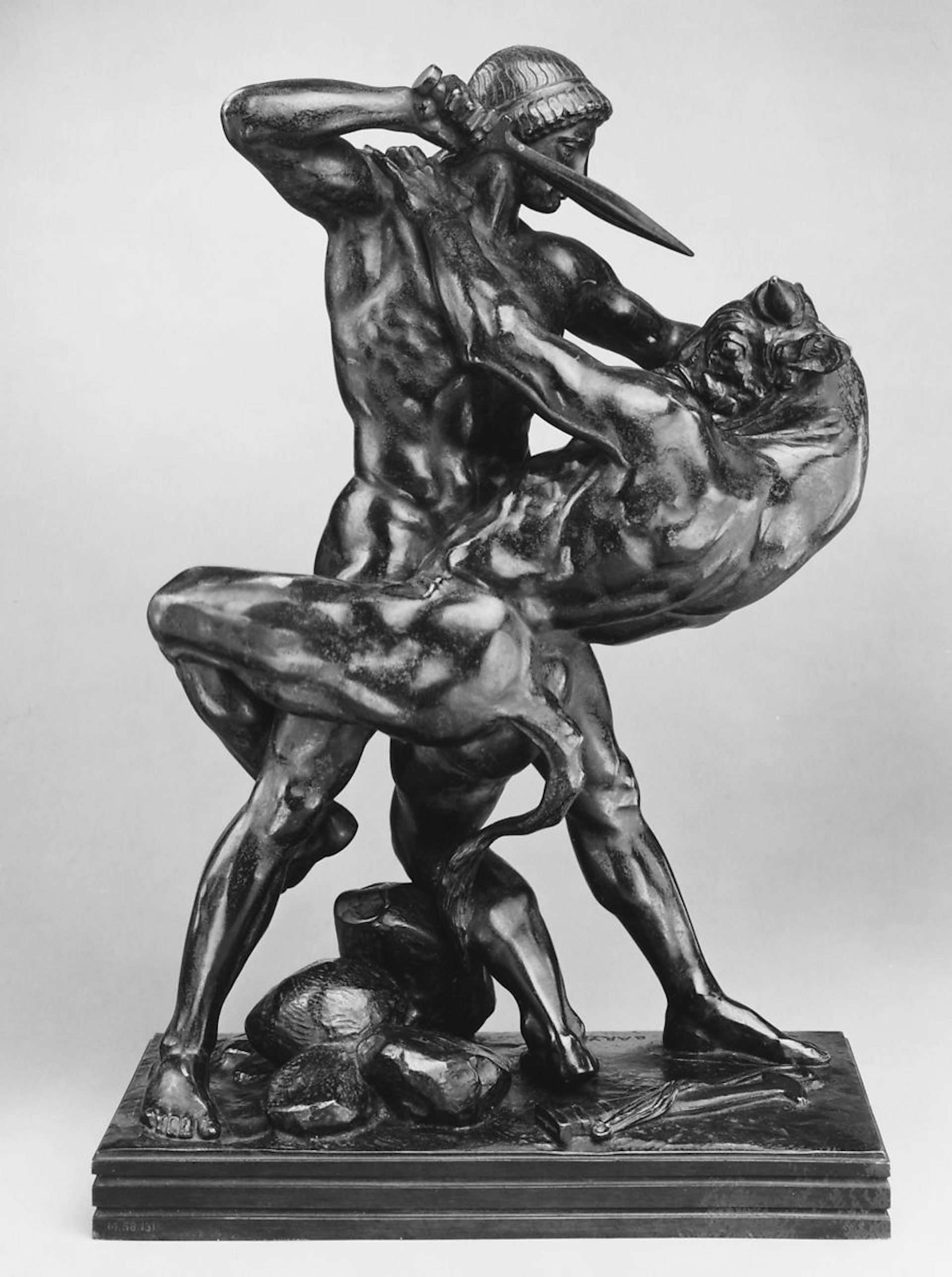 Theseus Slaying the Minotaur by Antoine-Louis Barye