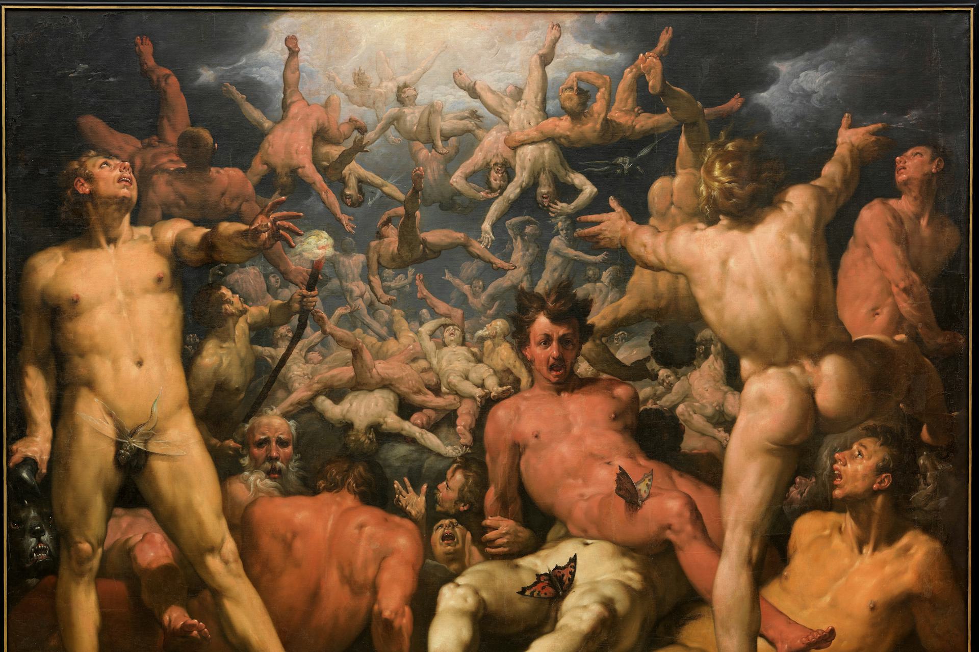 The Fall of the Titans by Cornelis van Haarlem