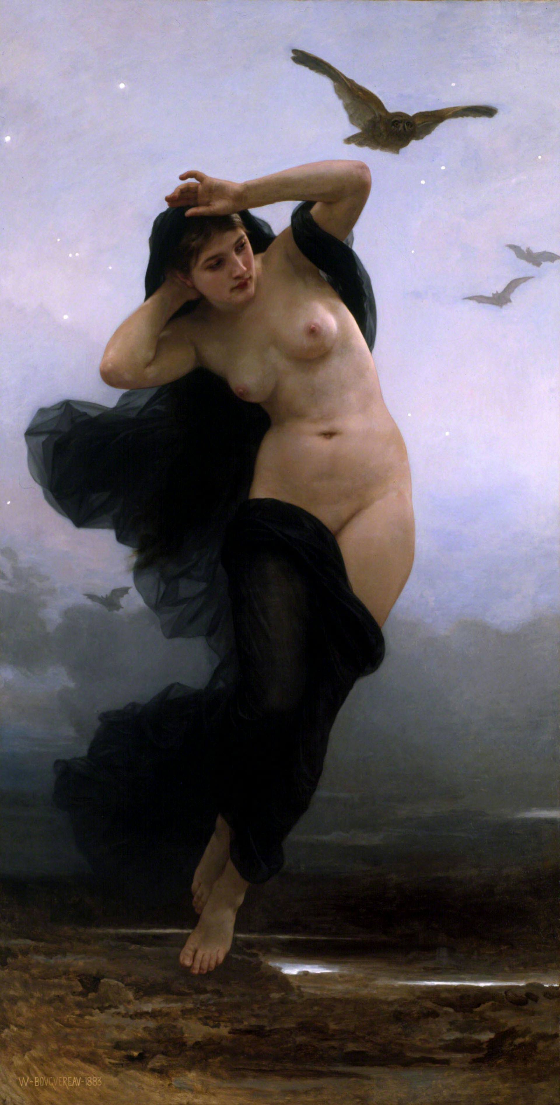 Night by William-Adolphe Bouguereau (1883) 