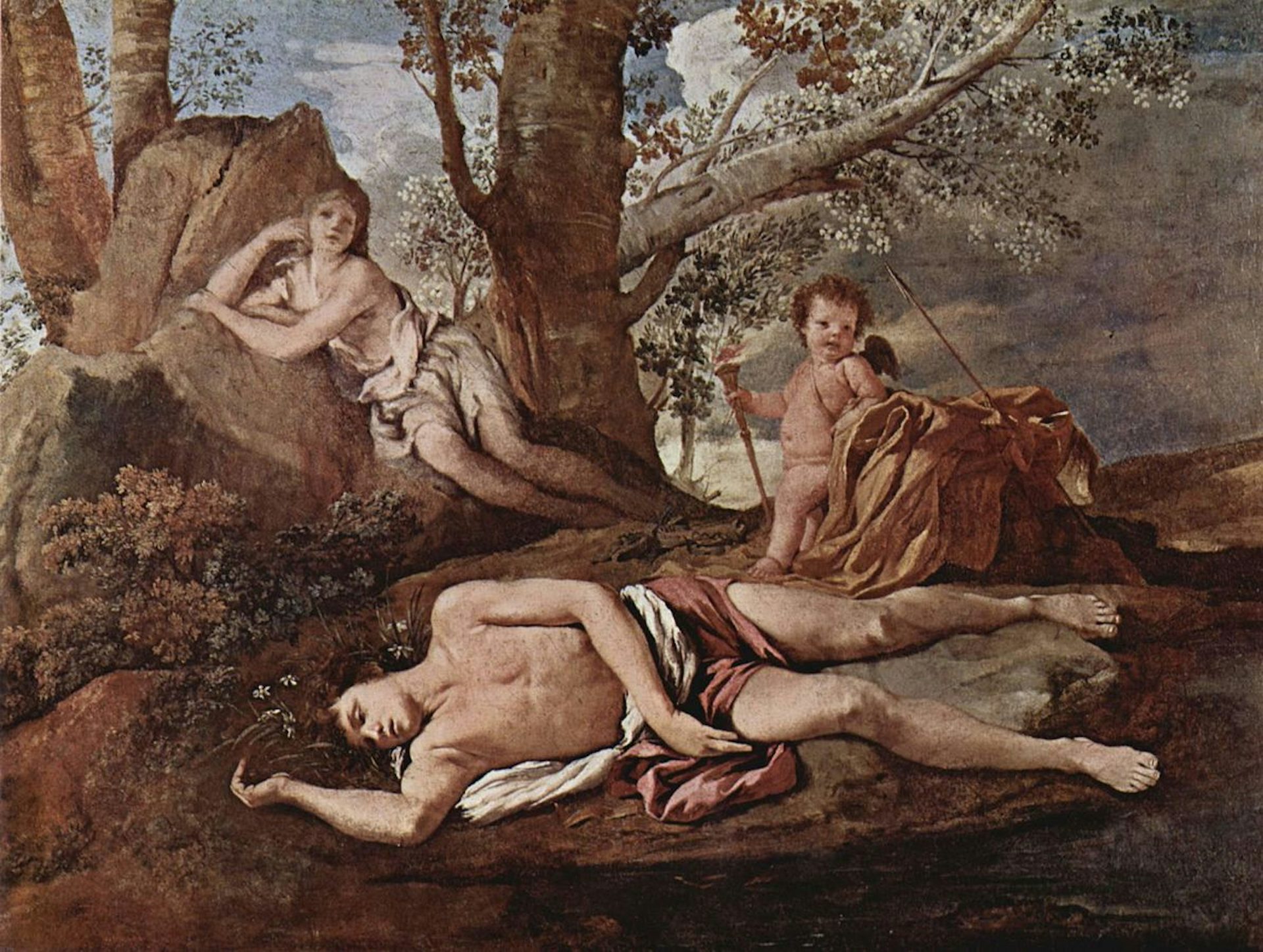 Echo and Narcissus by Nicholas Poussin