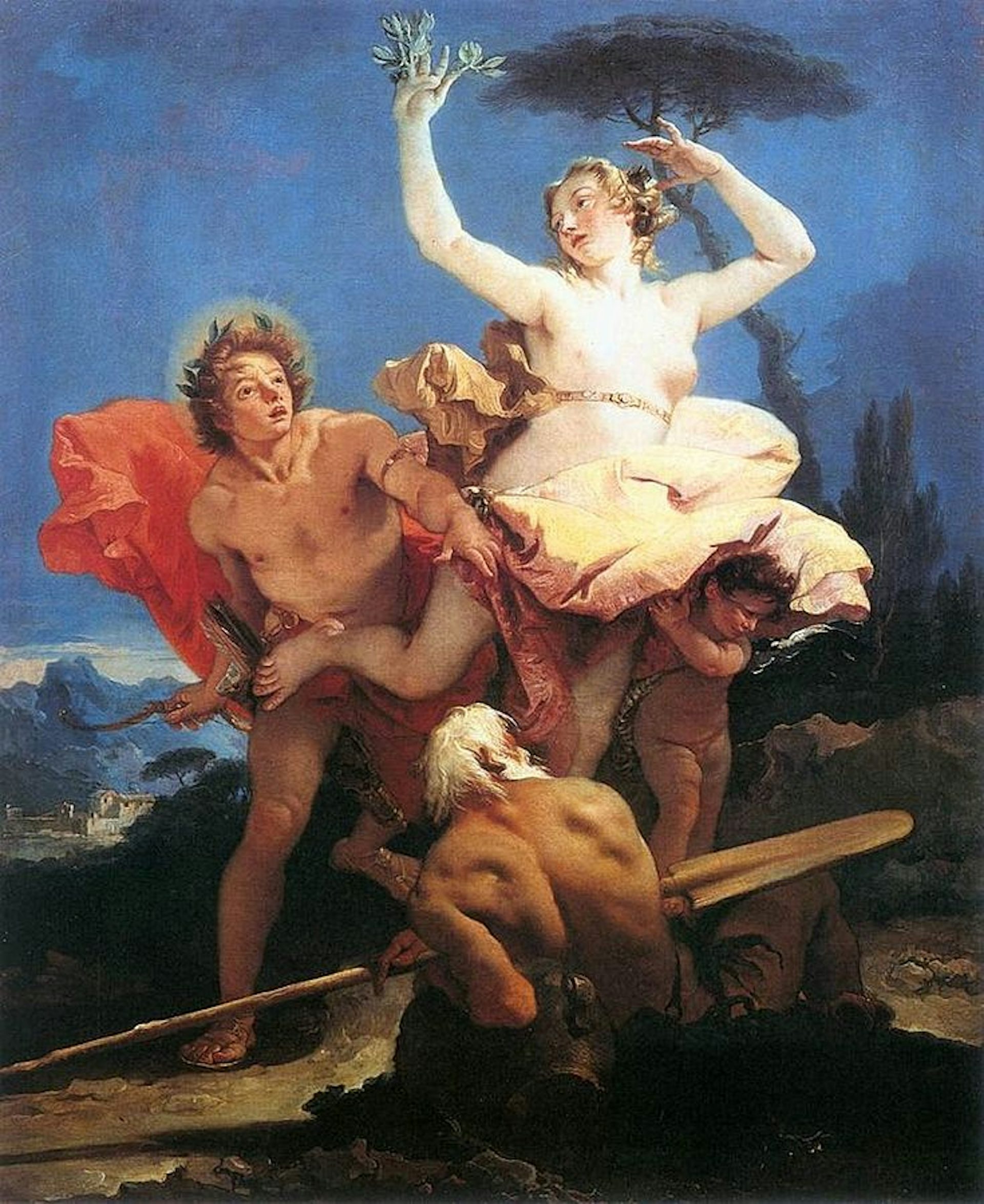 Apollo and Daphne by Giovanni Battista Tiepolo