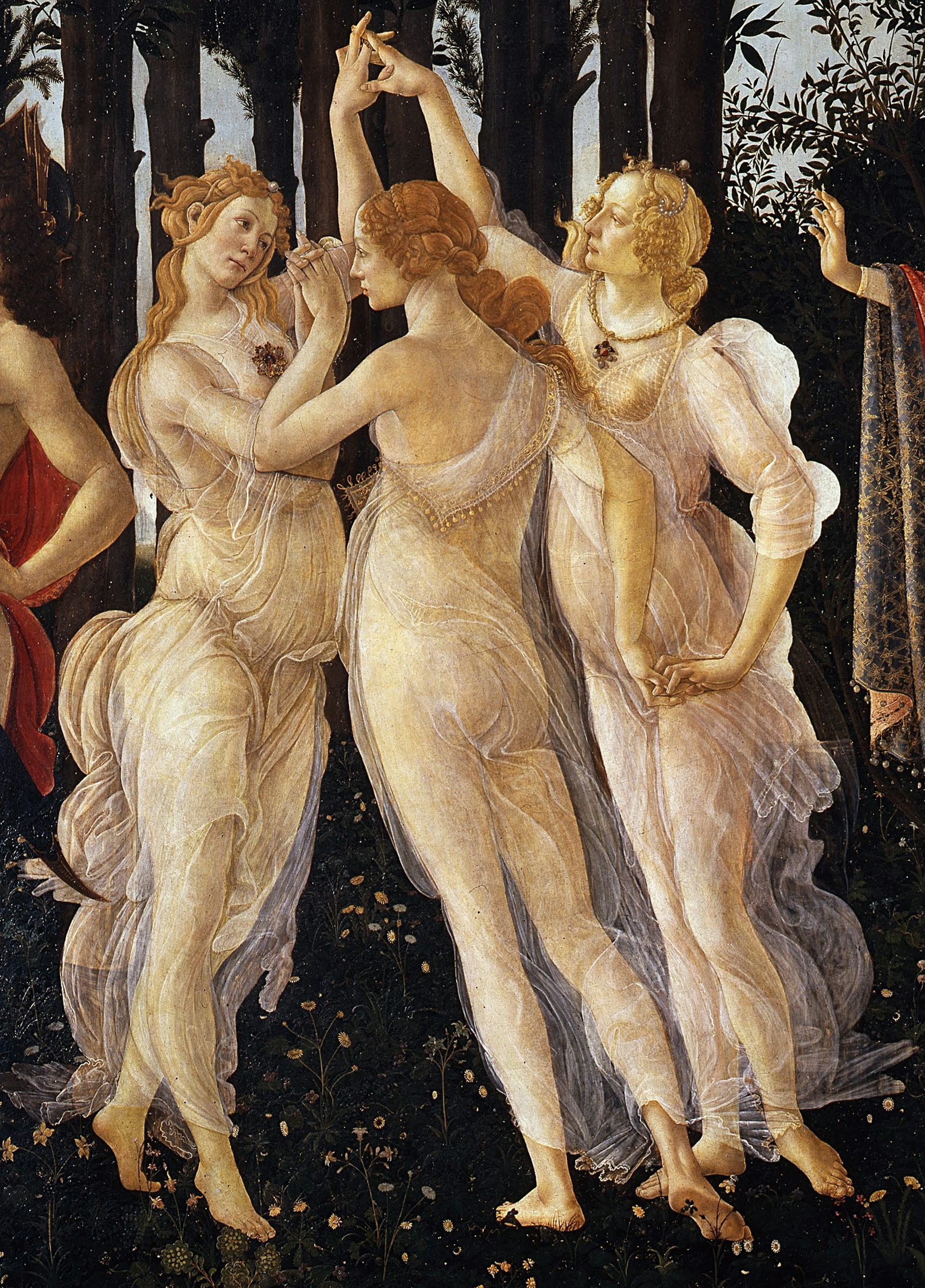 Detail from Primavera by Sandro Botticelli
