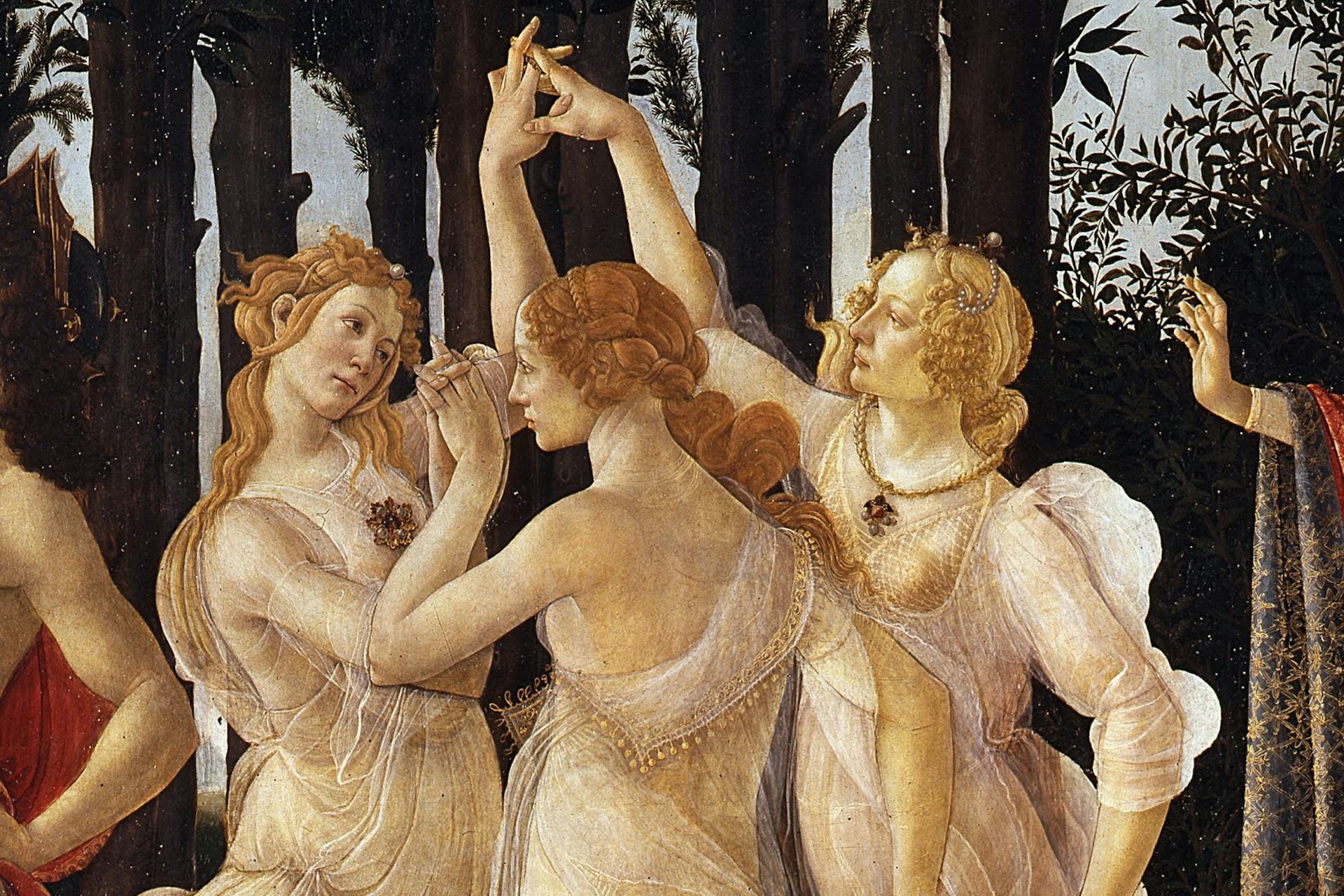 Detail from Primavera by Sandro Botticelli