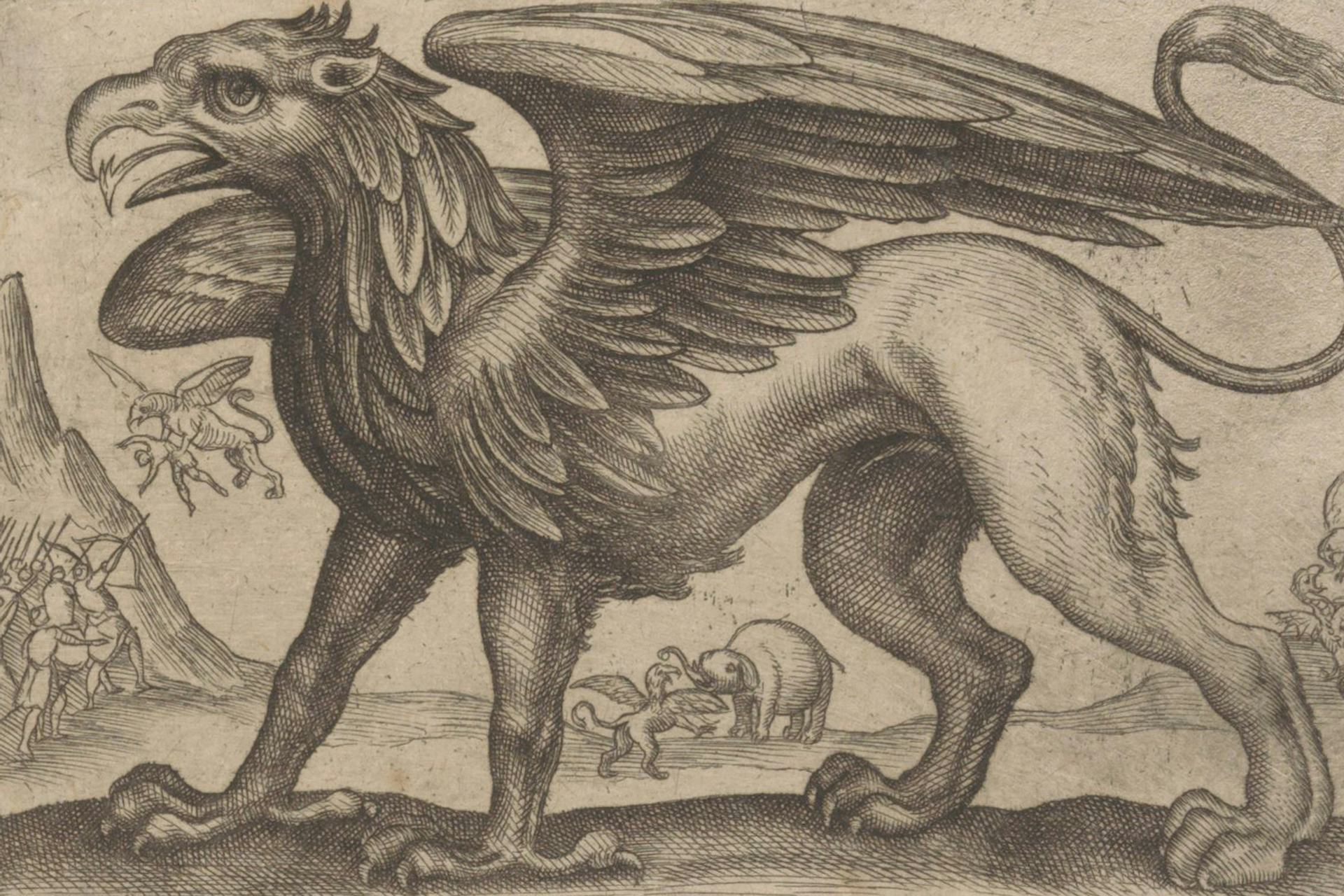 Griffioen by Antonio Tempesta (ca. 1650)