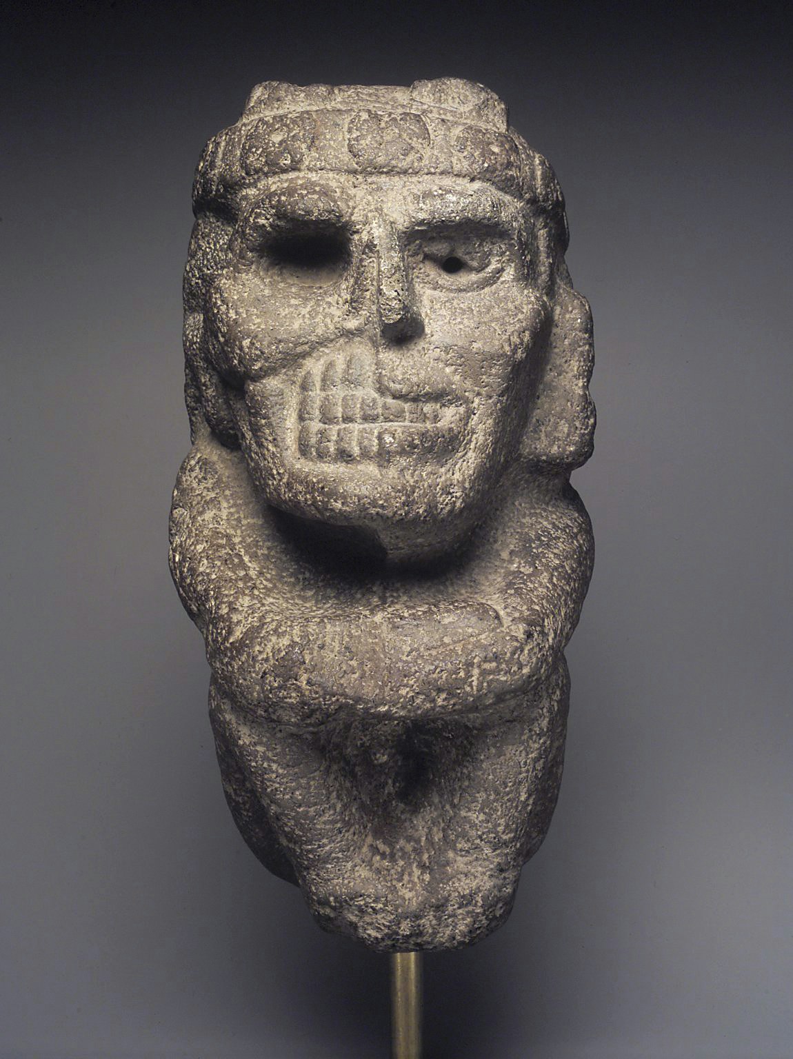 Life Death Figure Volcanic Stone Brooklyn Museum