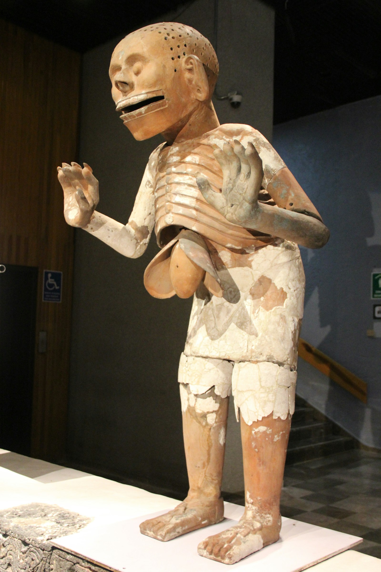 Terracotta Figurine Depitcint God Mictlantecuhtli Templo Mayor Museum