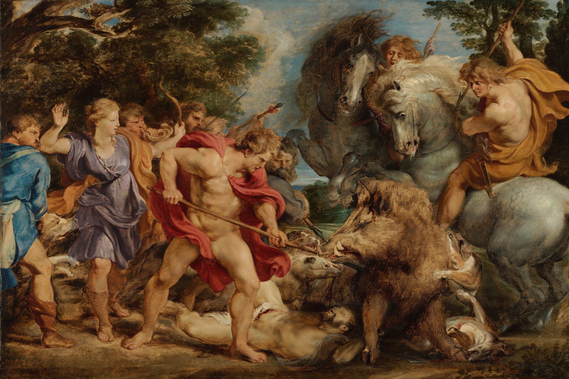 The Calydonian Boar Hunt by Peter Paul Rubens