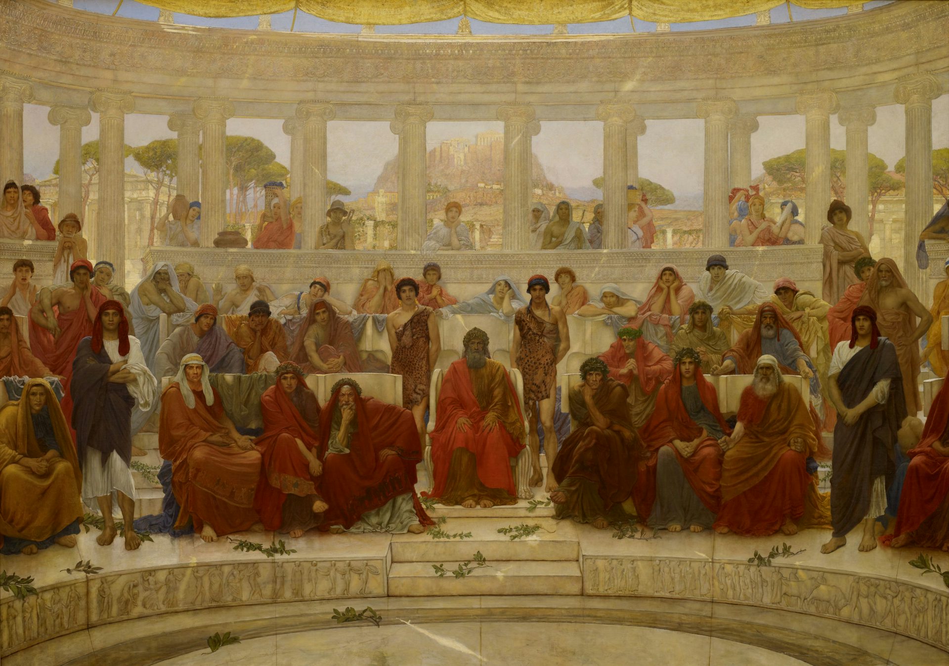 An Audience in Athens During Agamemnon by Aeschylus by William Blake Richmond