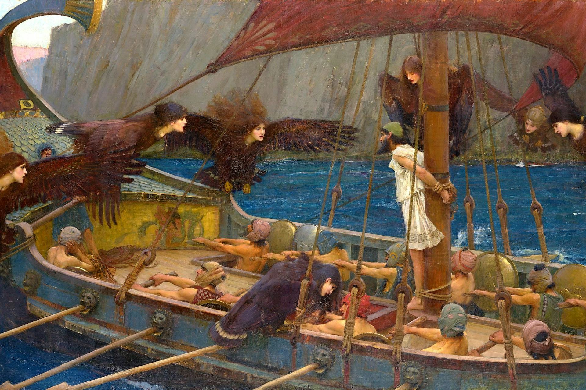 Ulysses and the Sirens by John William Waterhouse (1891)