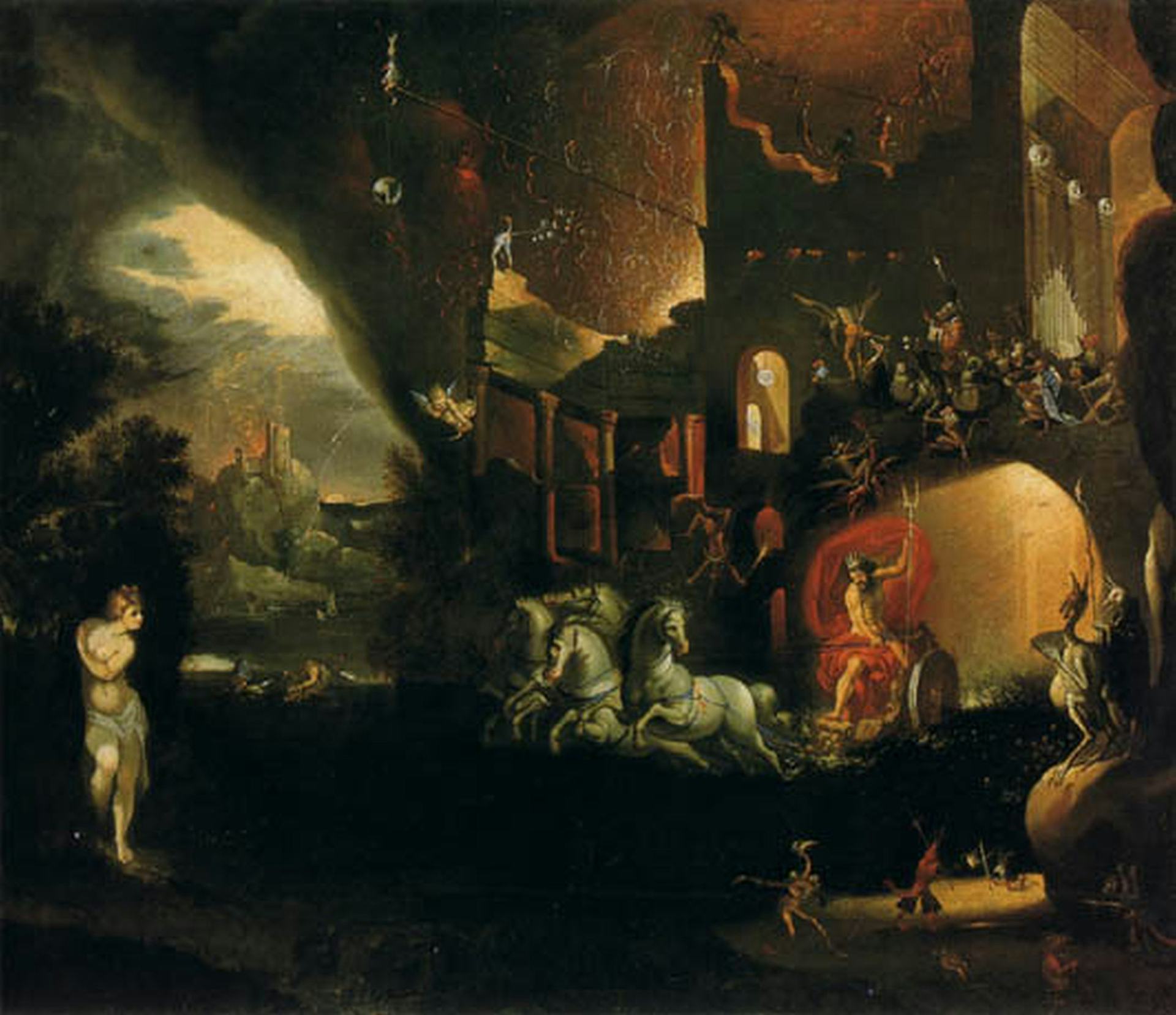 Hades' Arrival at Tartarus by Joseph Heintz II (ca. 1640)