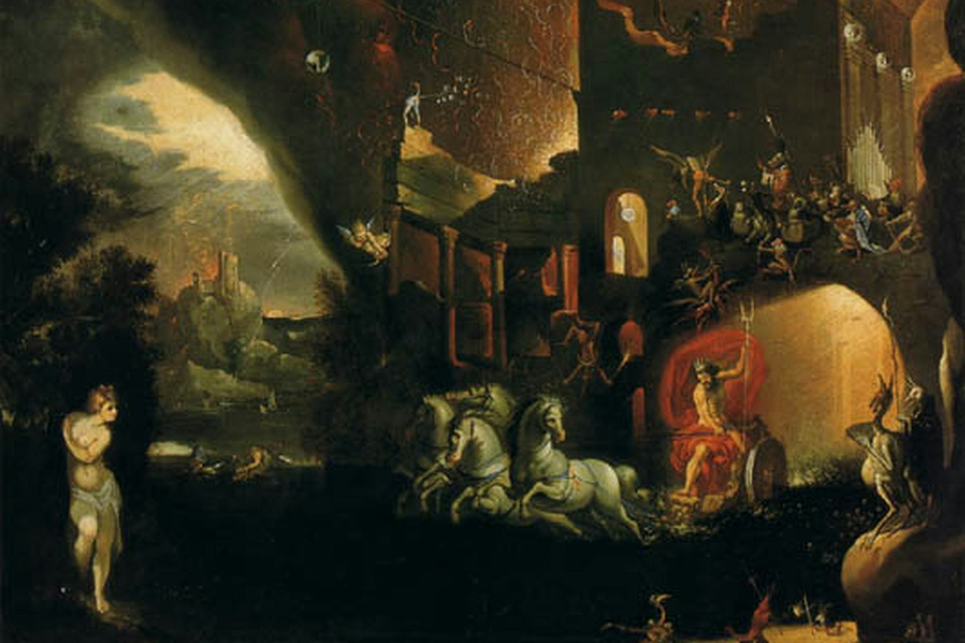 Hades' Arrival at Tartarus by Joseph Heintz II (ca. 1640)