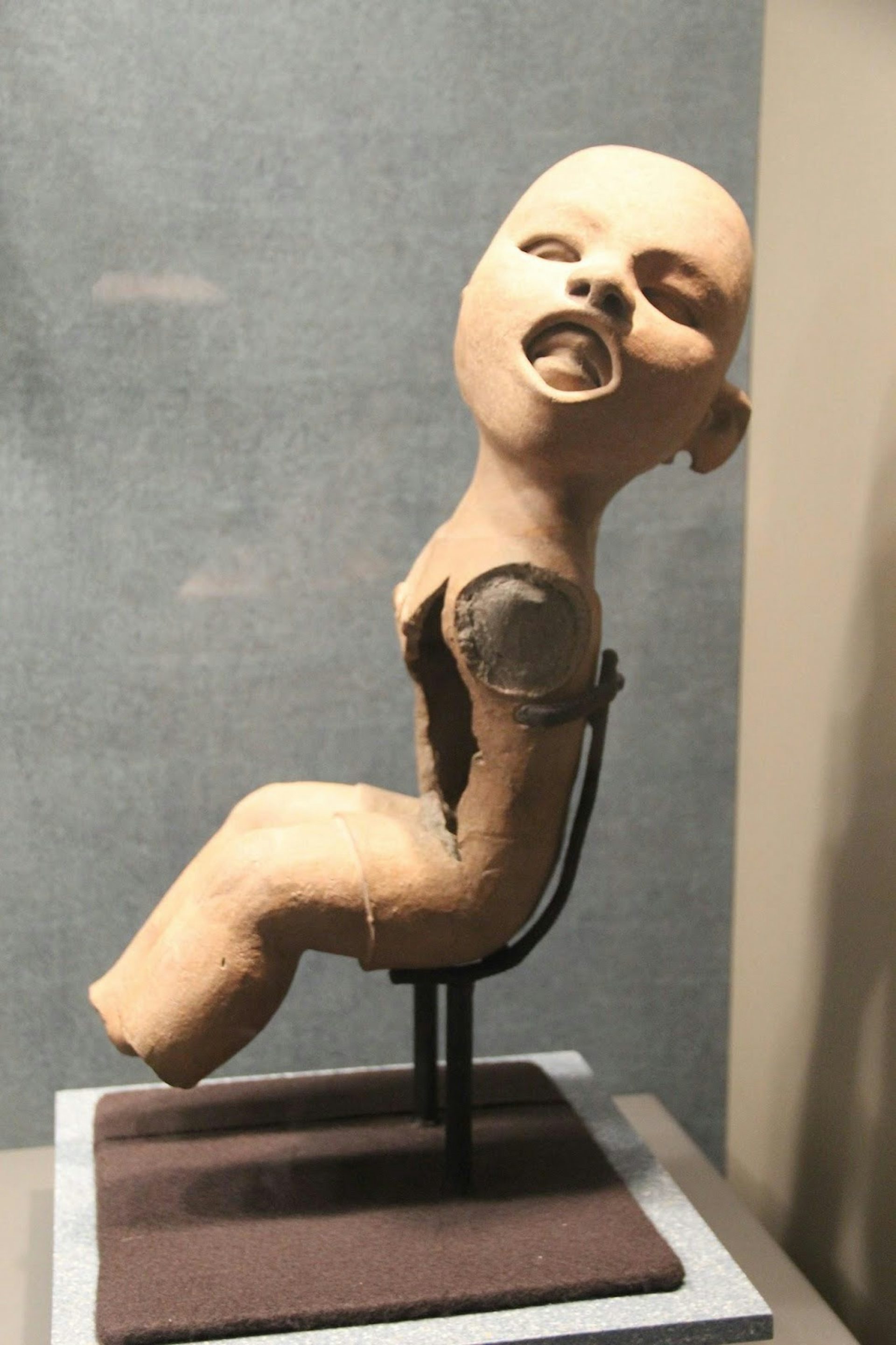 Young Man Wearing Flayed Human Skin to Honor Xipe Totec, Veracruz, Classic, 300-900 AD