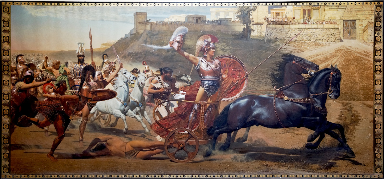The Triumph of Achilles fresco by Franz von Matsch-1892