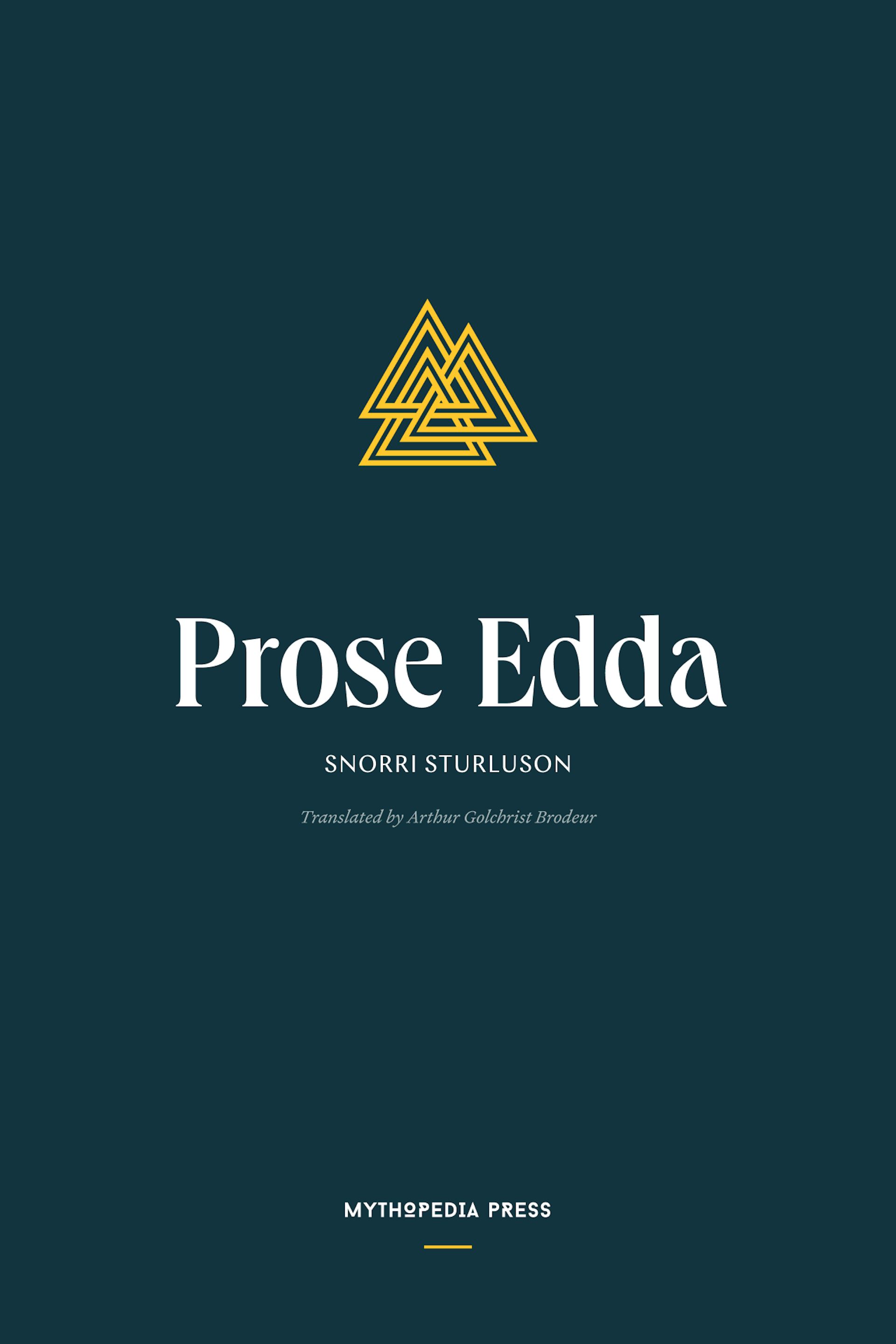 Cover: Prose Edda trans. Arthur Gilchrist Brodeur (1916)