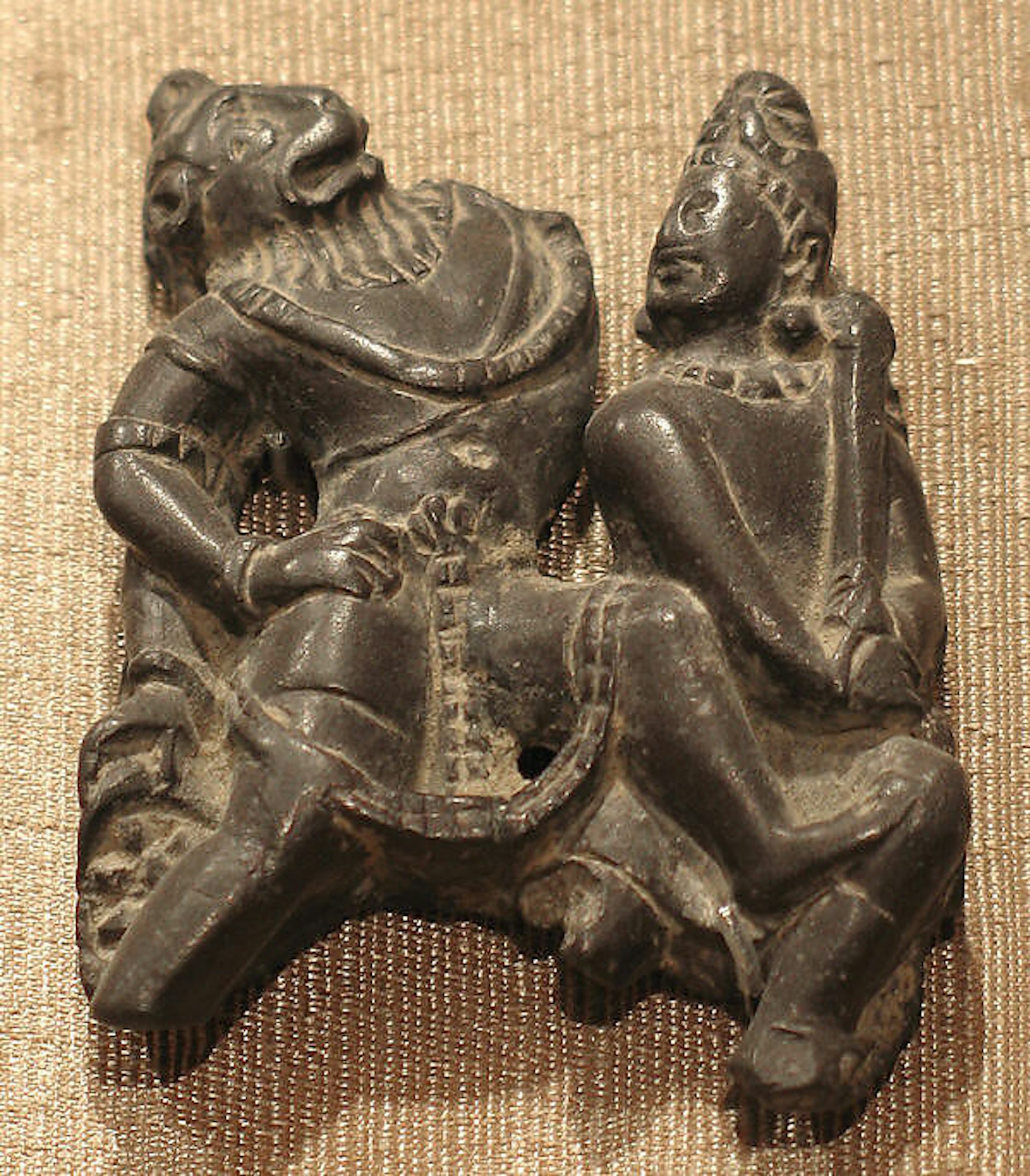 Stone image of Narasingha slaying Hiranyakashipu, ca. seventh century CE. 