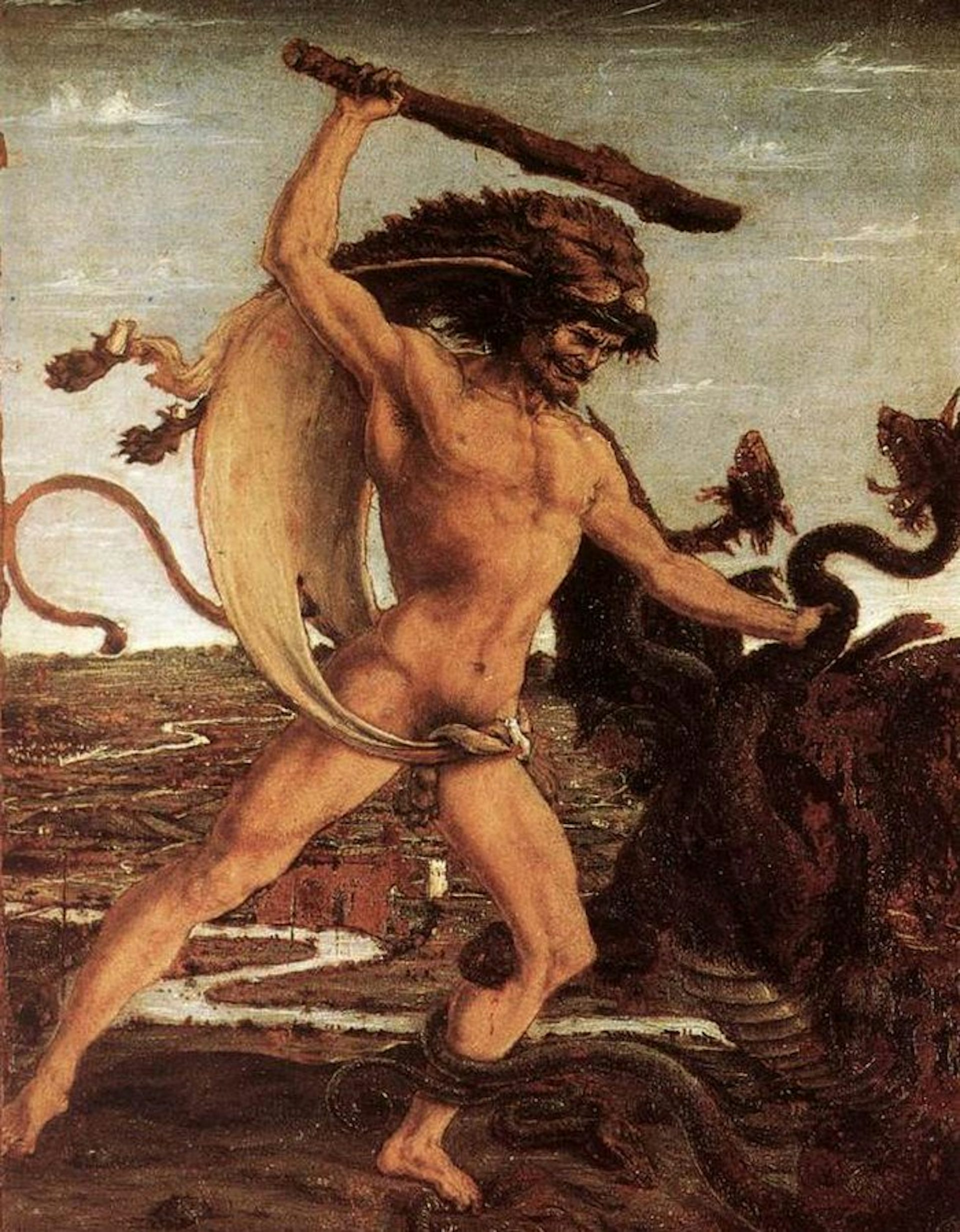 Hercules and the Hydra - Antonio del Pollaiolo