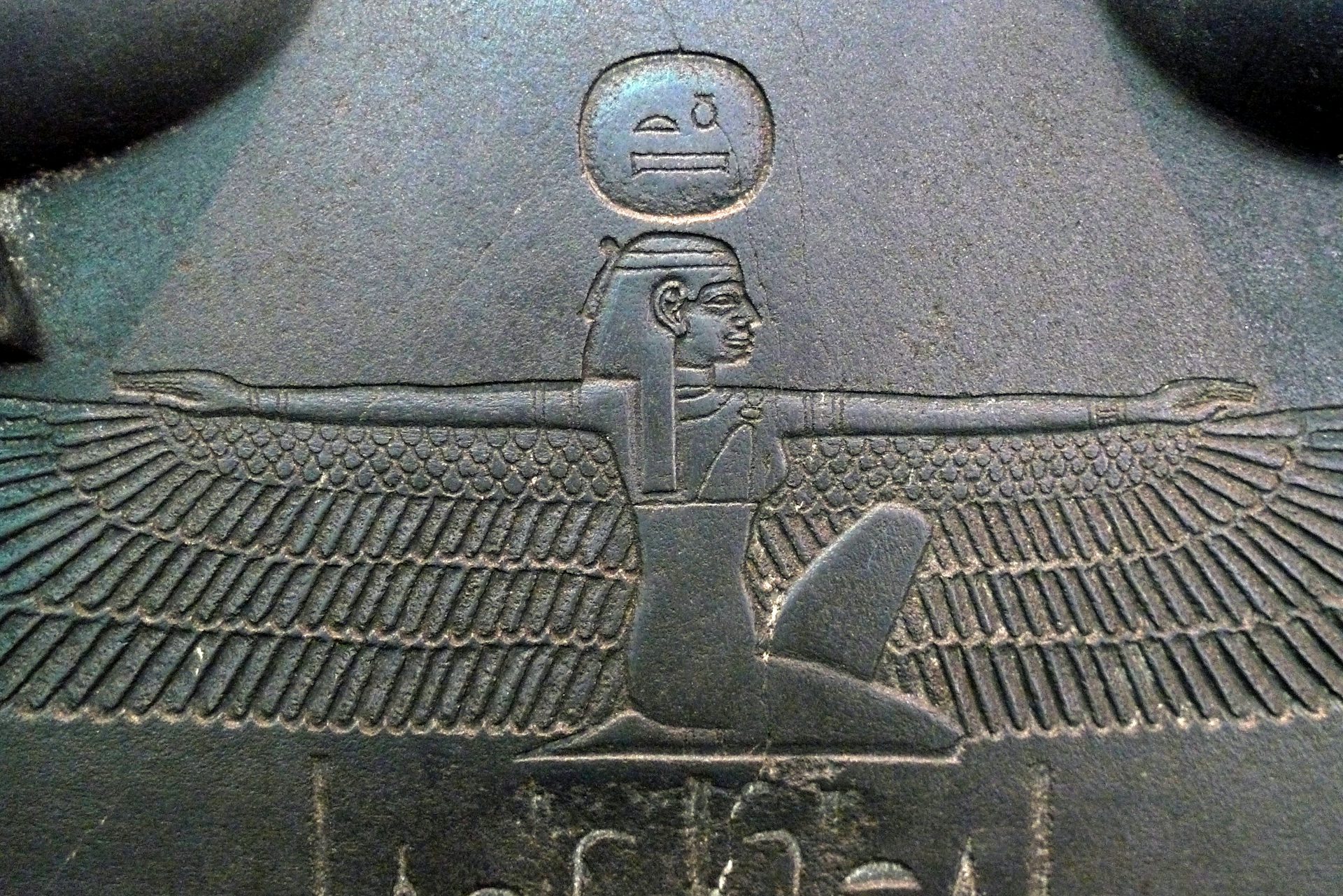 Nut carved on sarcophagus lid of the Vizier Sisebek