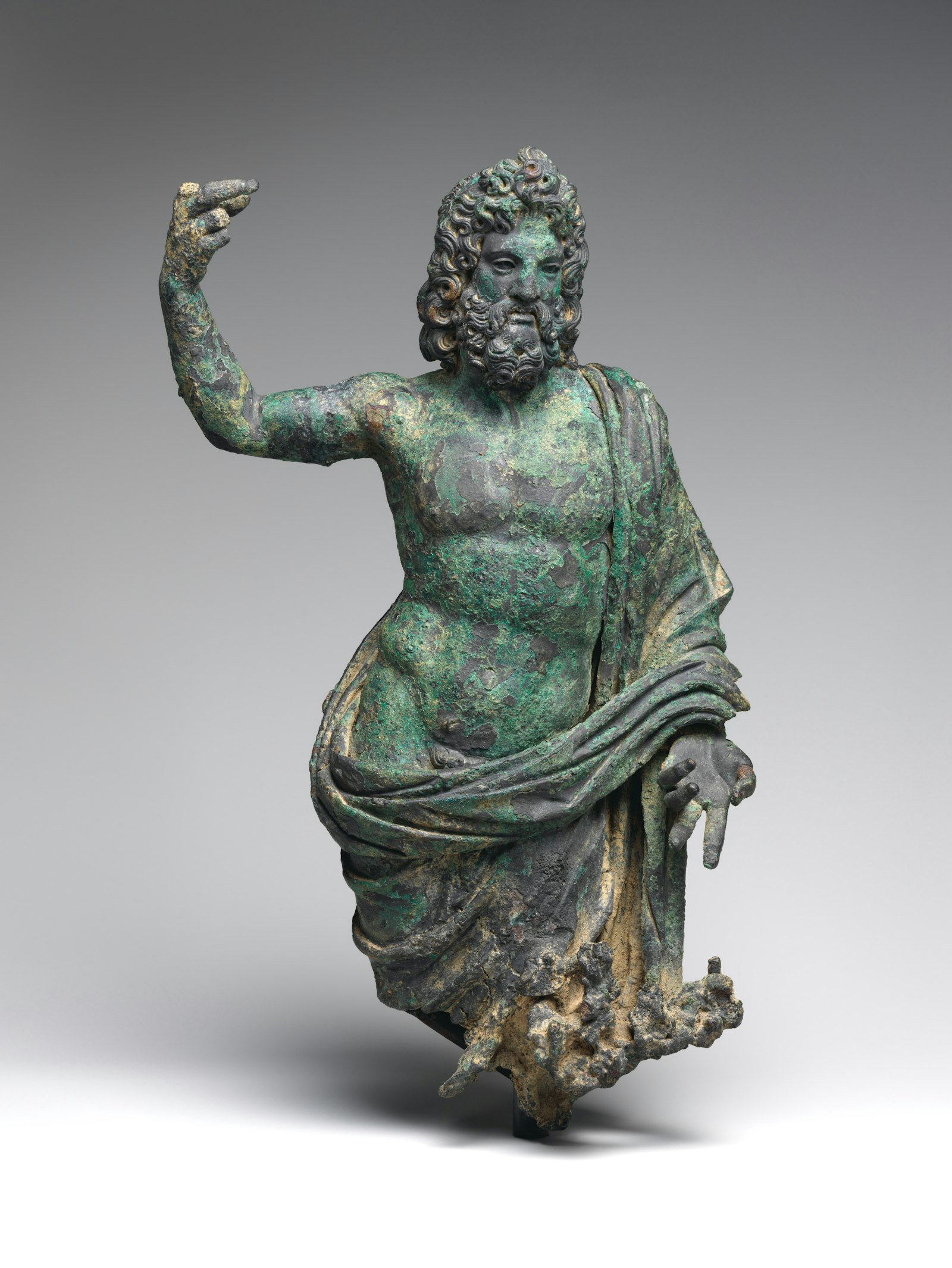 Jupiter Bronze Statuette Roman 2nd Century CE