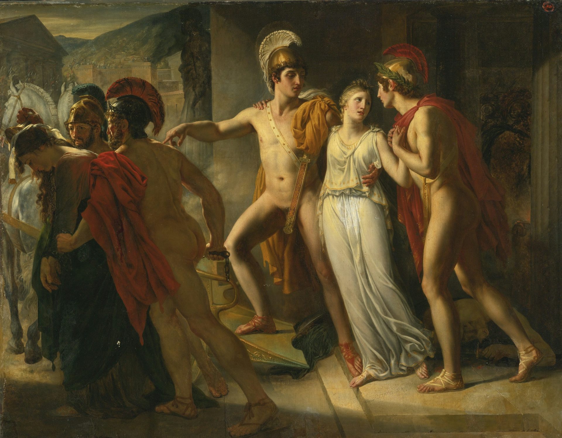 Castor and Pollux Rescuing Helen by Jean-Bruno Gassies