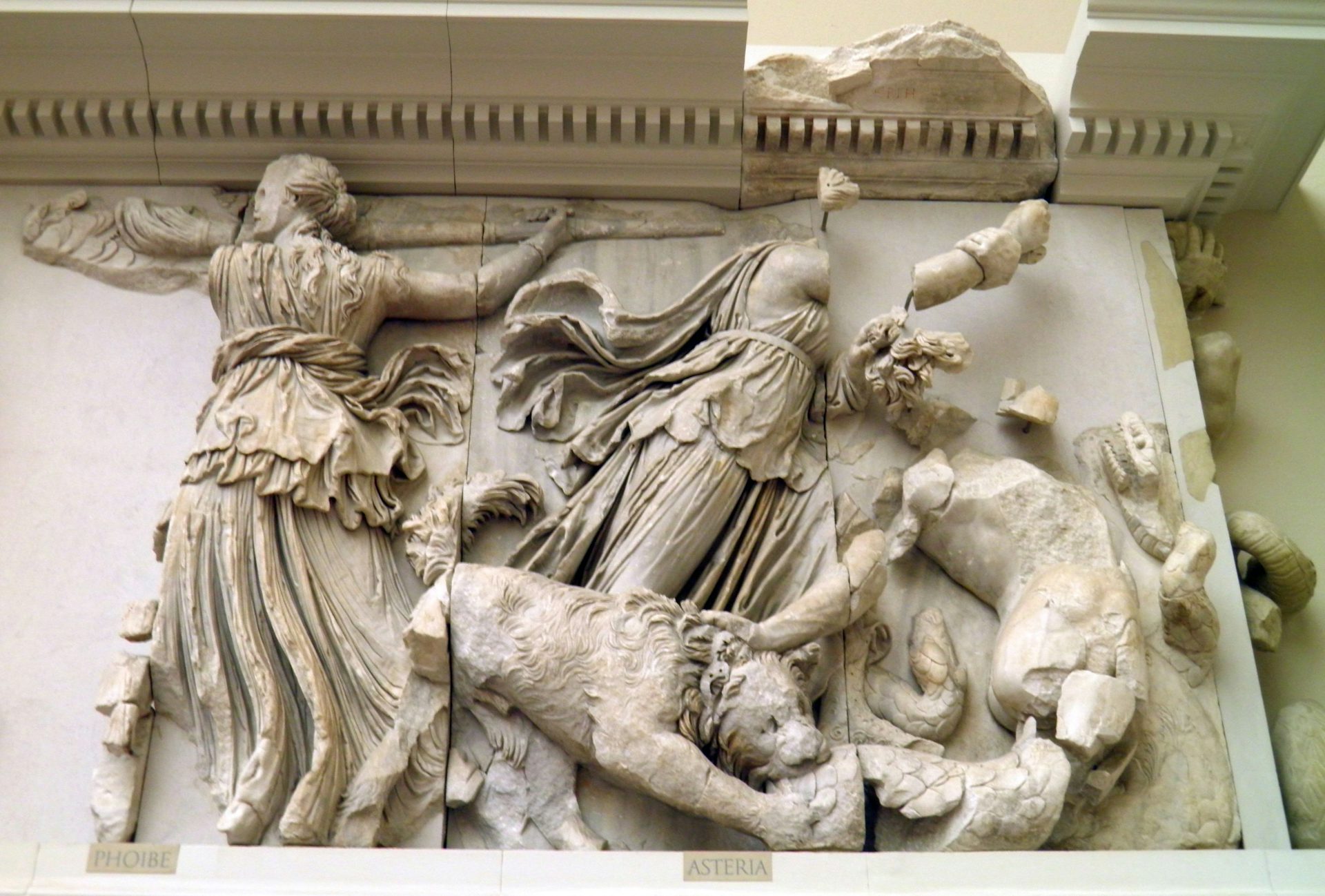 Phoebe and Asteria Gigantomachy Frieze Pergamon Altar Berlin