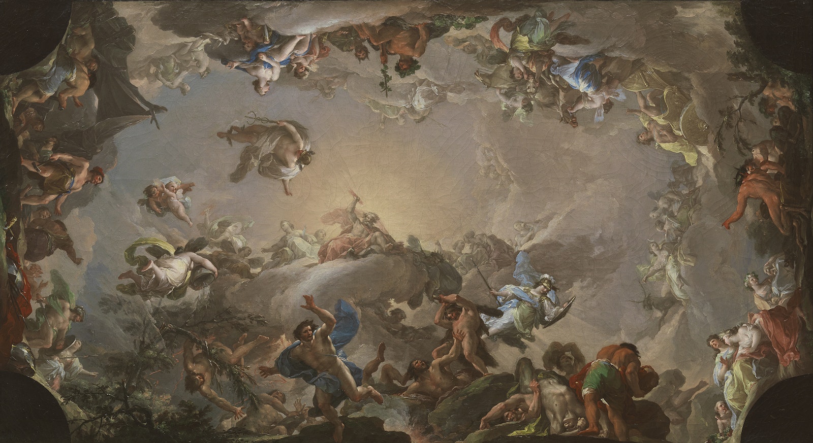 Olympus the fall of the giants by Francisco Bayeu y Subías-1764