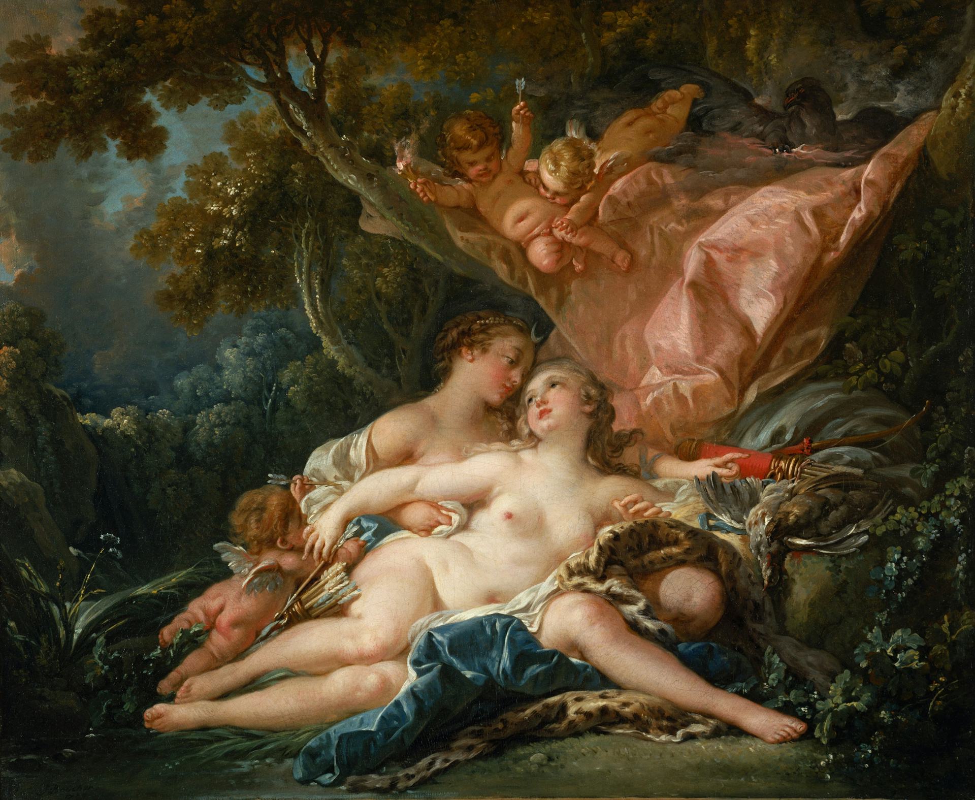 The Nymph Callisto Seduced by Jupiter in the Guise of Diana