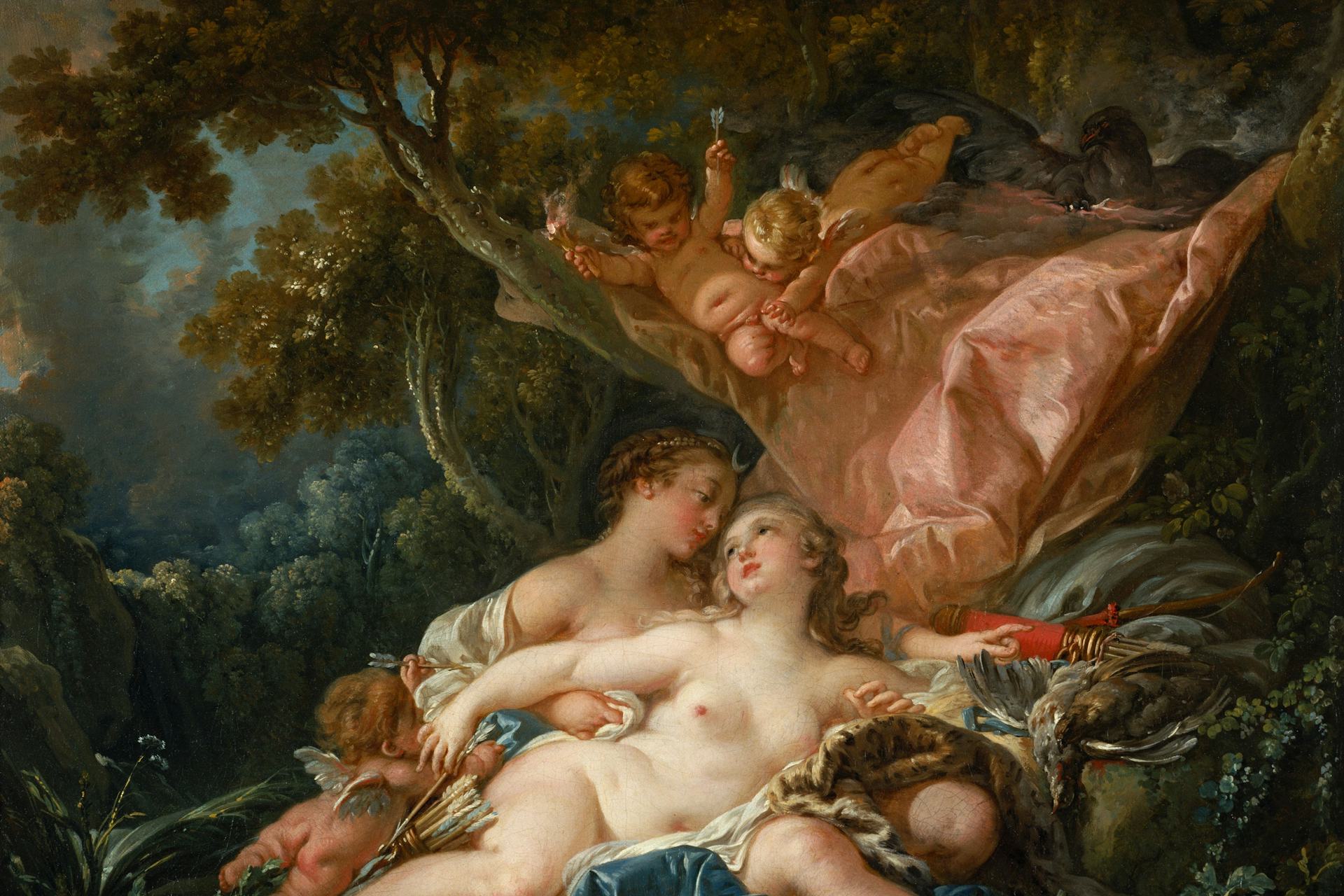 The Nymph Callisto Seduced by Jupiter in the Guise of Diana
