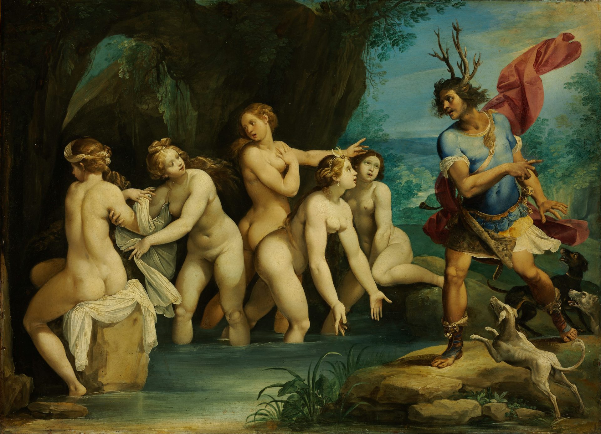 Diana and Actaeon by Giuseppe Cesari