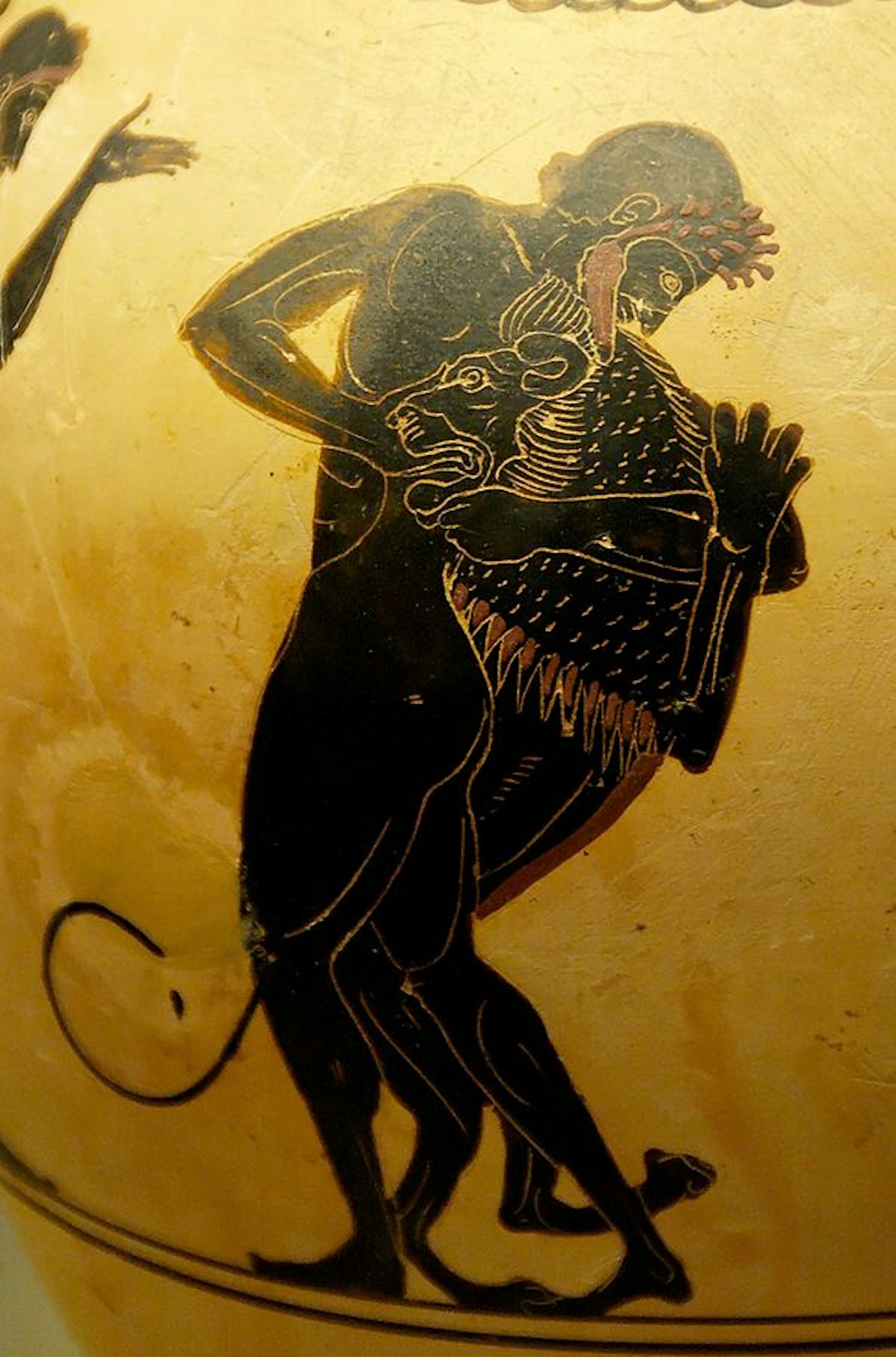 Heracles and the Nemean Lion by Painter of Longon, circa 520-500 bce 