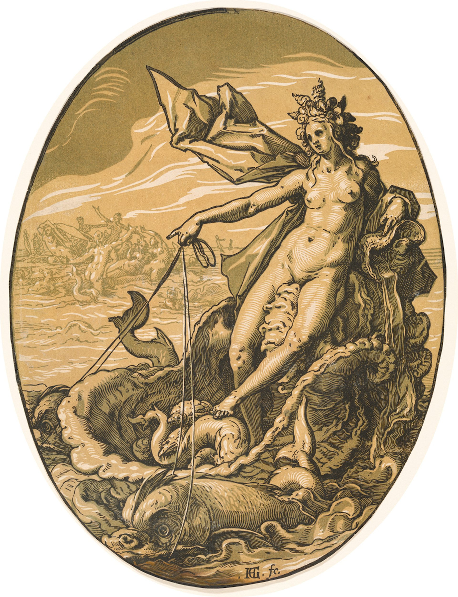 Tethys by Hendrik Goltzius-1588-1590