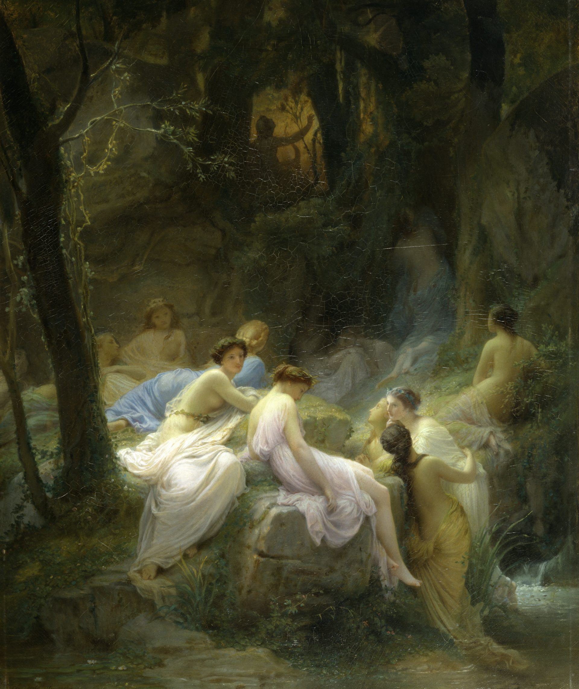 Nymphs Listening to the Songs of Orpheus by Charles François Jalabert