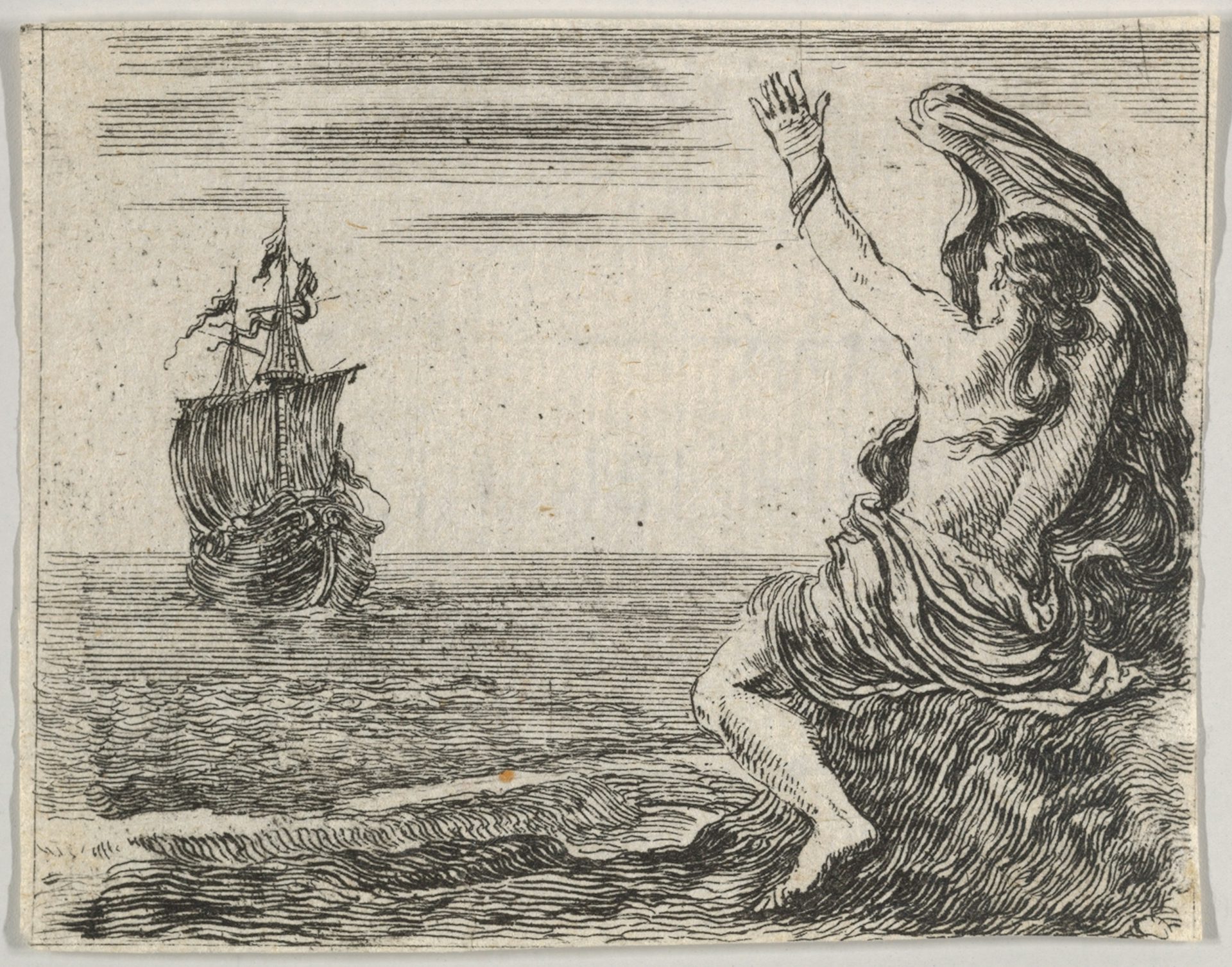 Illustration of Theseus and Ariadne by Stefano della Bella