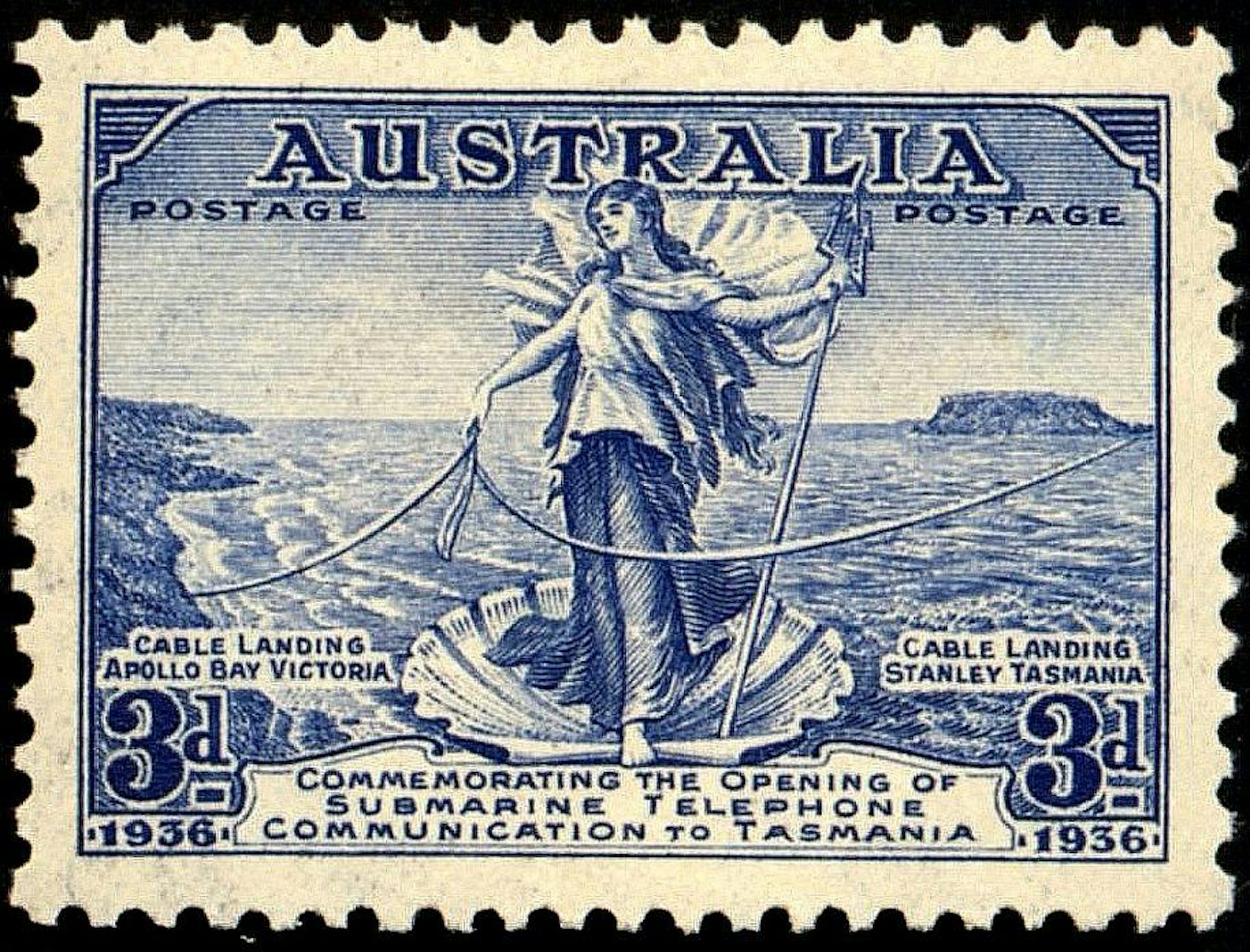 Amphitrite on an Australian postage stamp