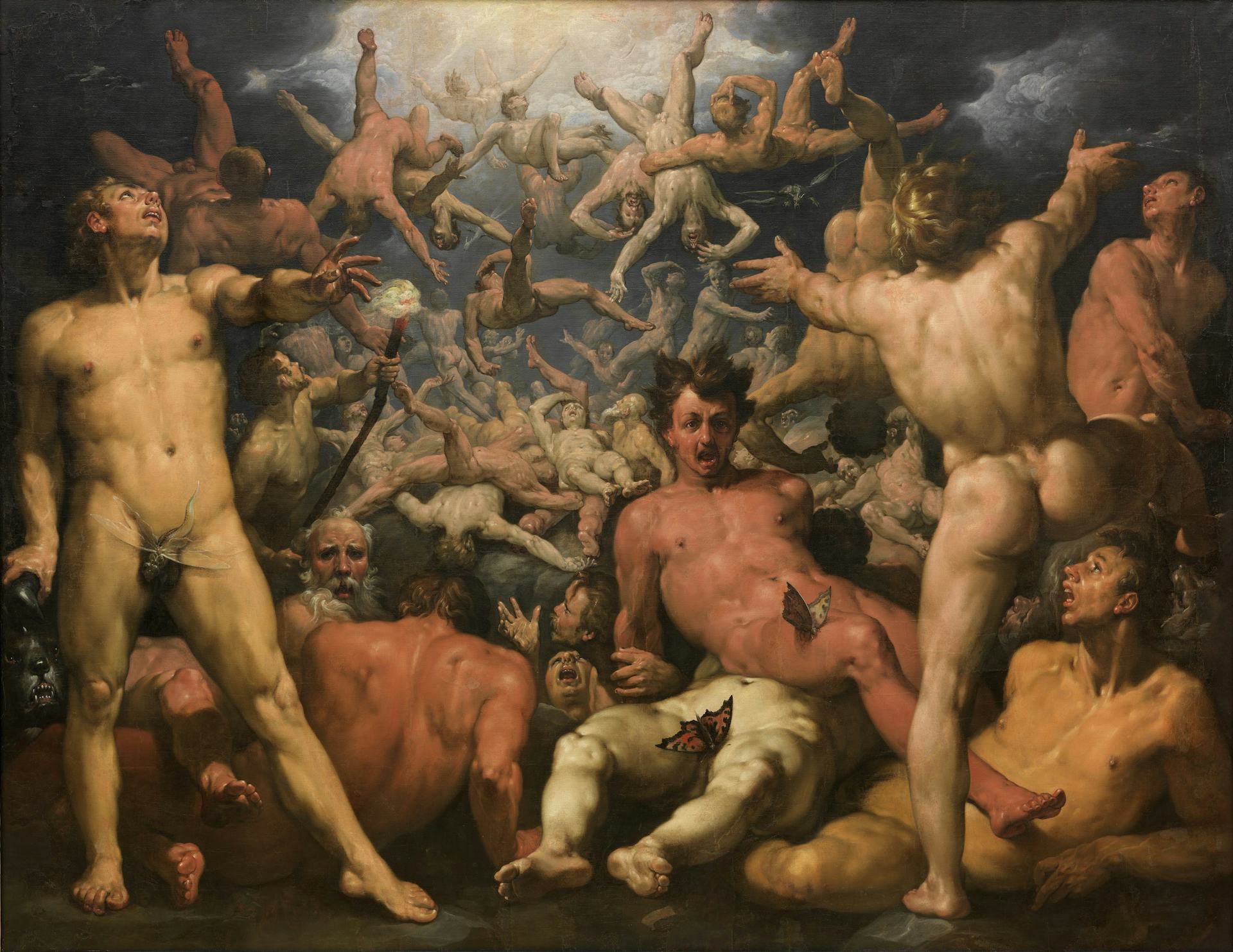 Fall of the Titans by Cornelis van Haarlem (ca. 1588)