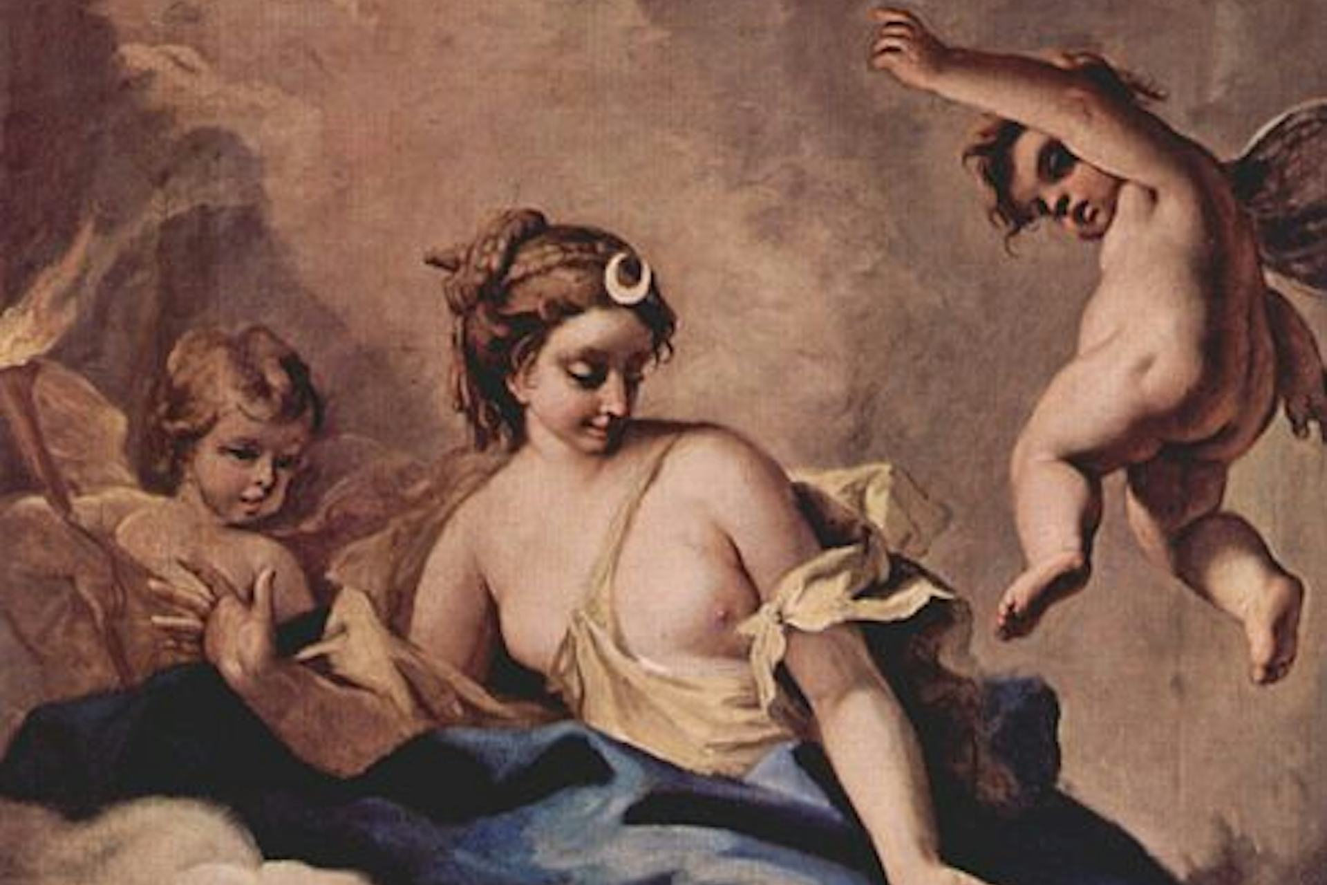 Selene and Endymion by Sebastiano Ricci