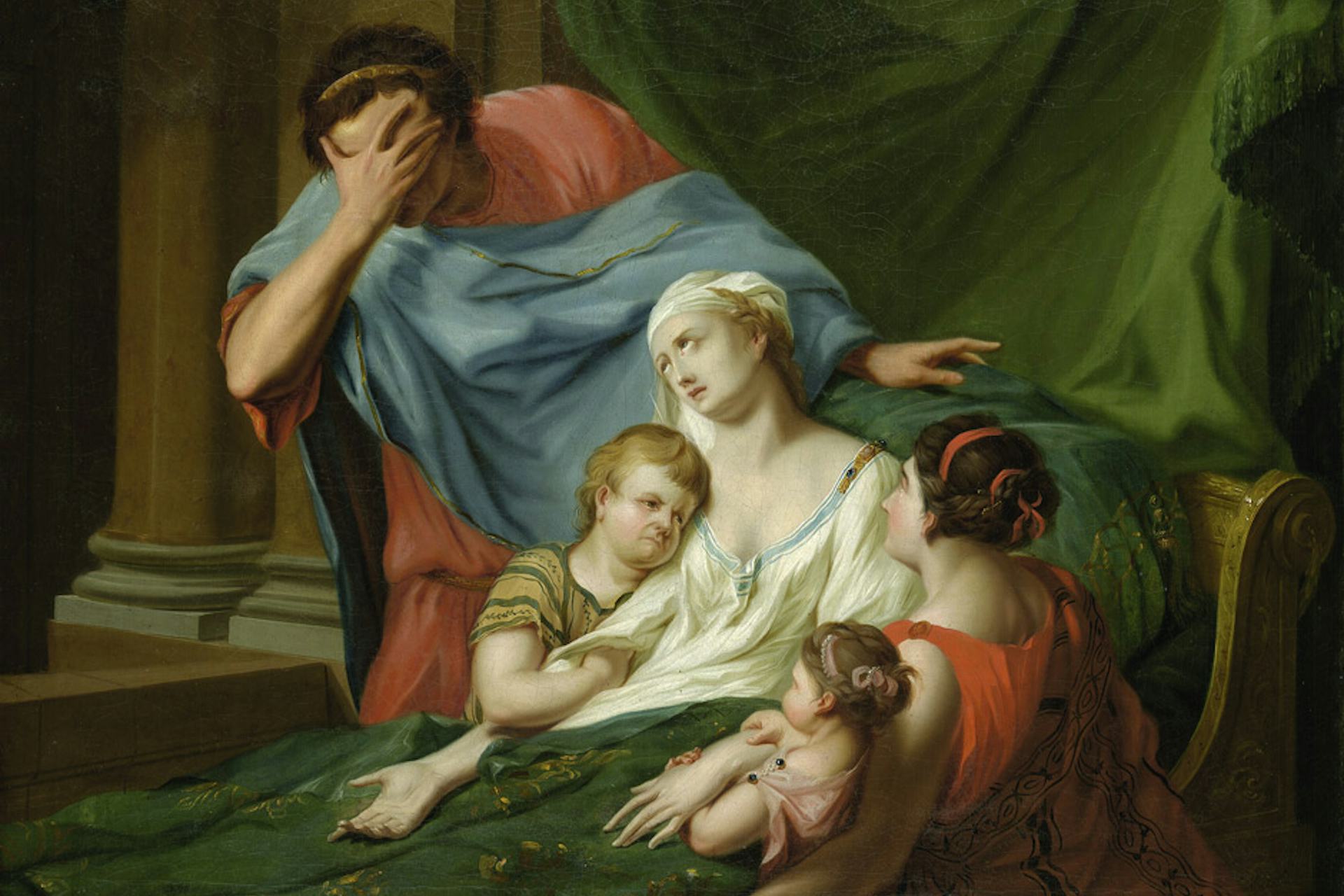 Admetus Mourning Alcestis by Johann Heinrich Tischbein