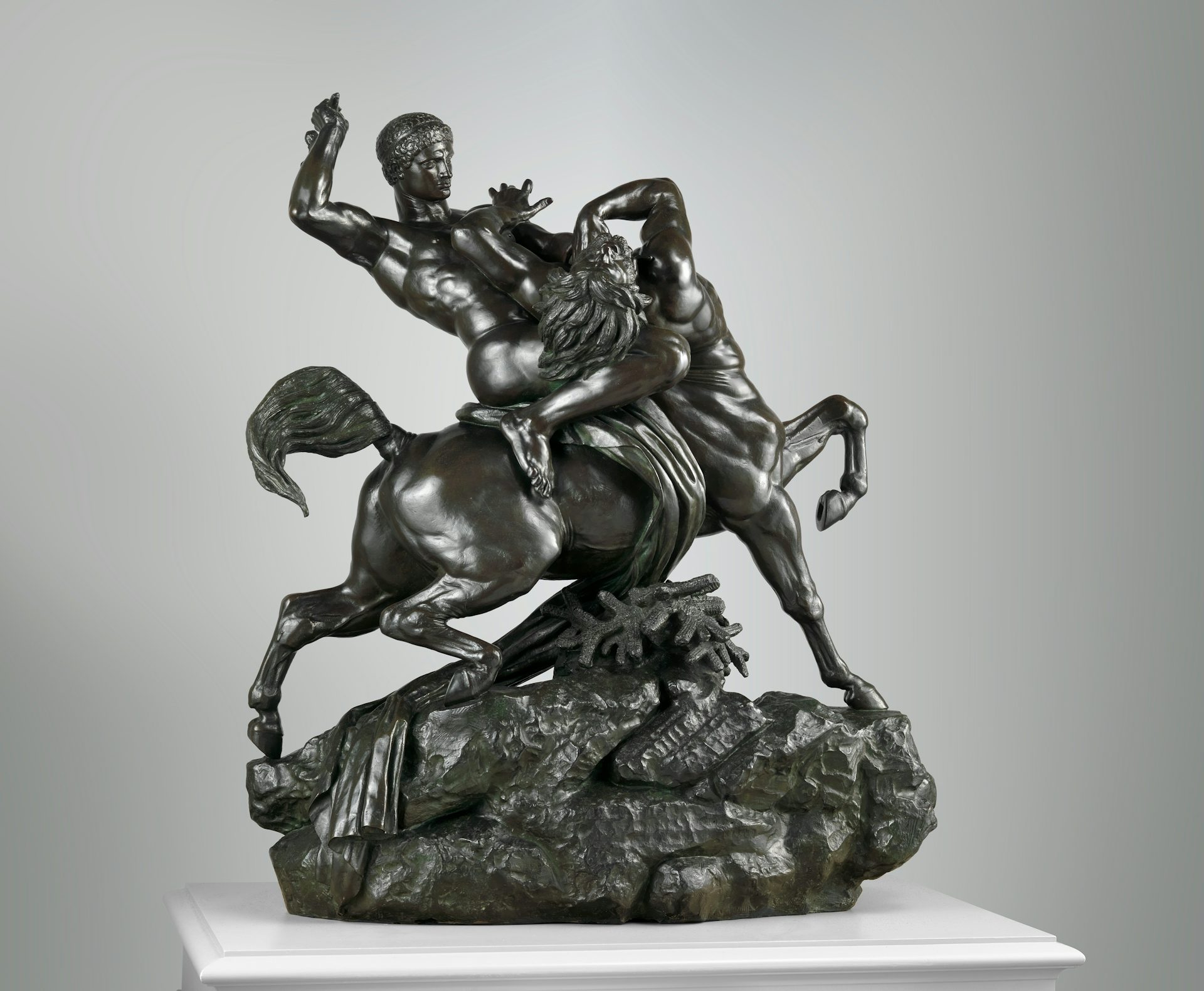Theseus Fighting the Centaur Bianor by Antoine-Louis Barye
