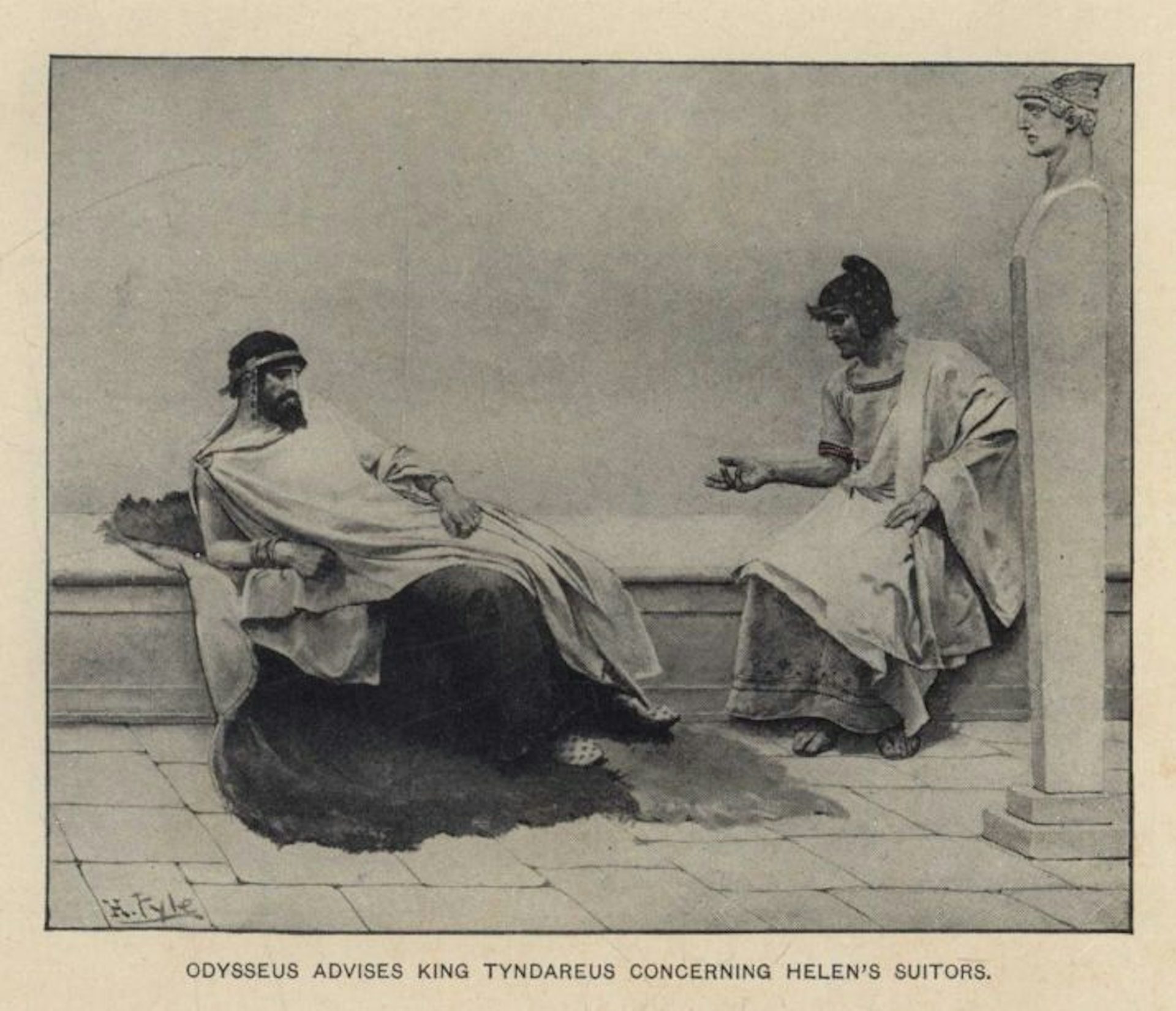Odysseus Advises King Tyndareus Concerning Helens Suitors-Pyle