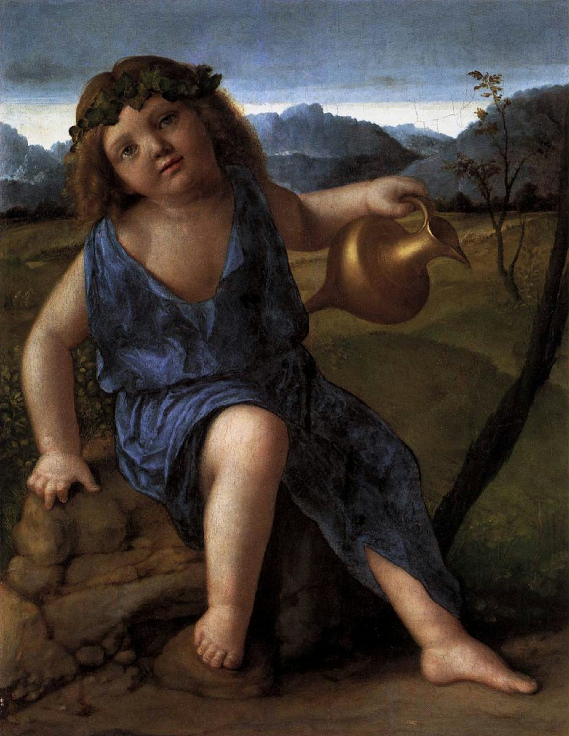 The Infant Bacchus by Giovanni Bellini