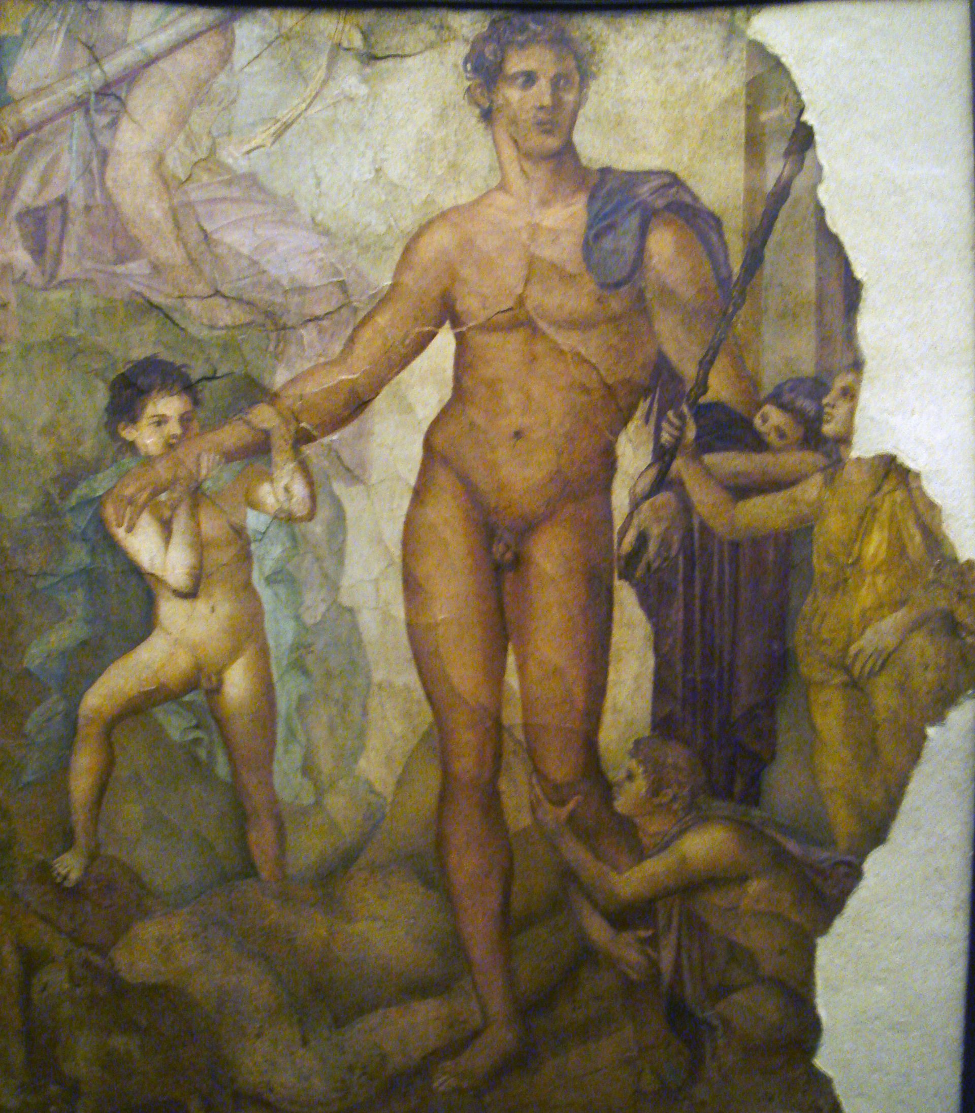 Roman fresco of Theseus from Herculaneum